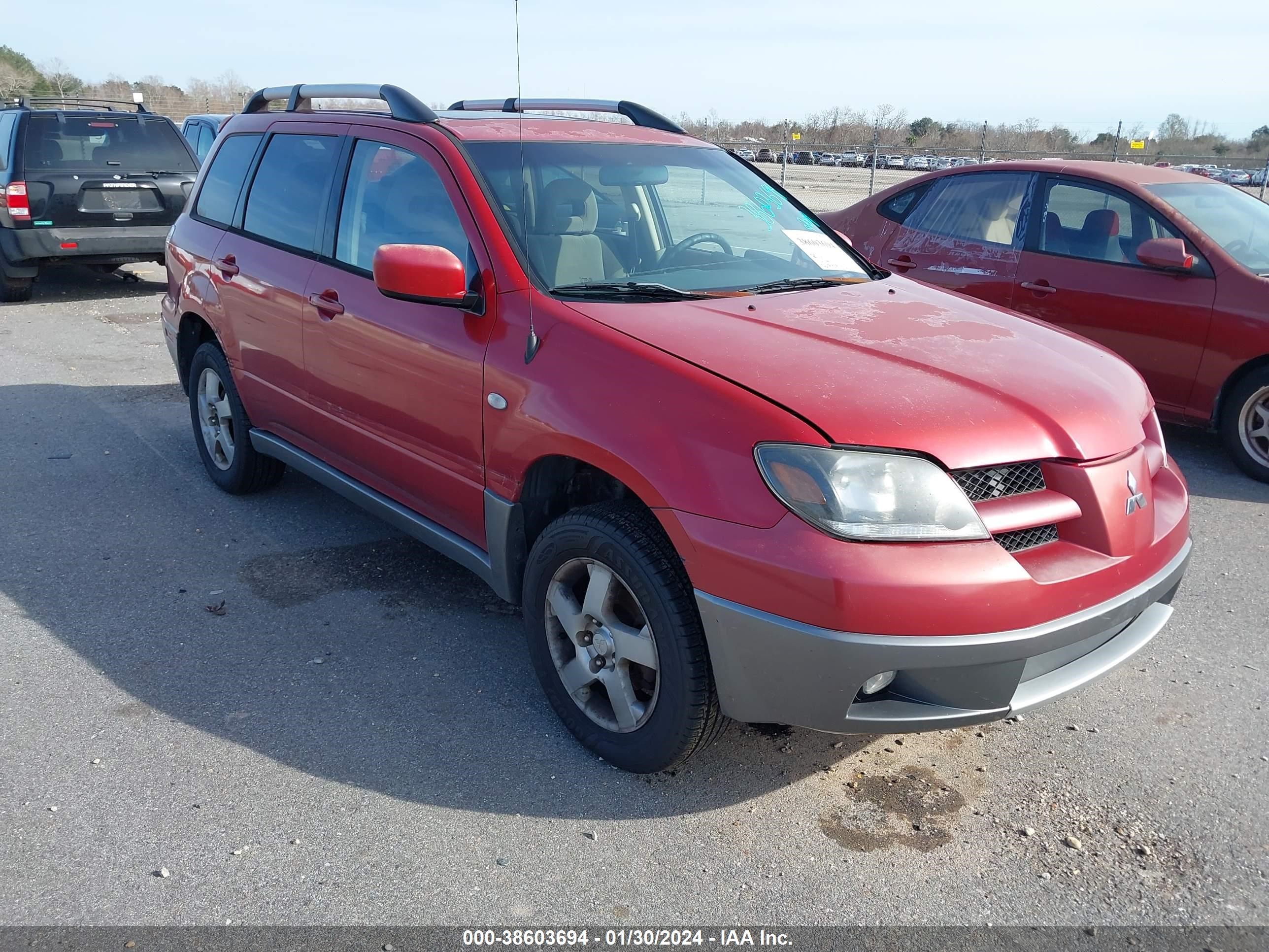 MITSUBISHI OUTLANDER 2004 ja4lx41fx4uo53736