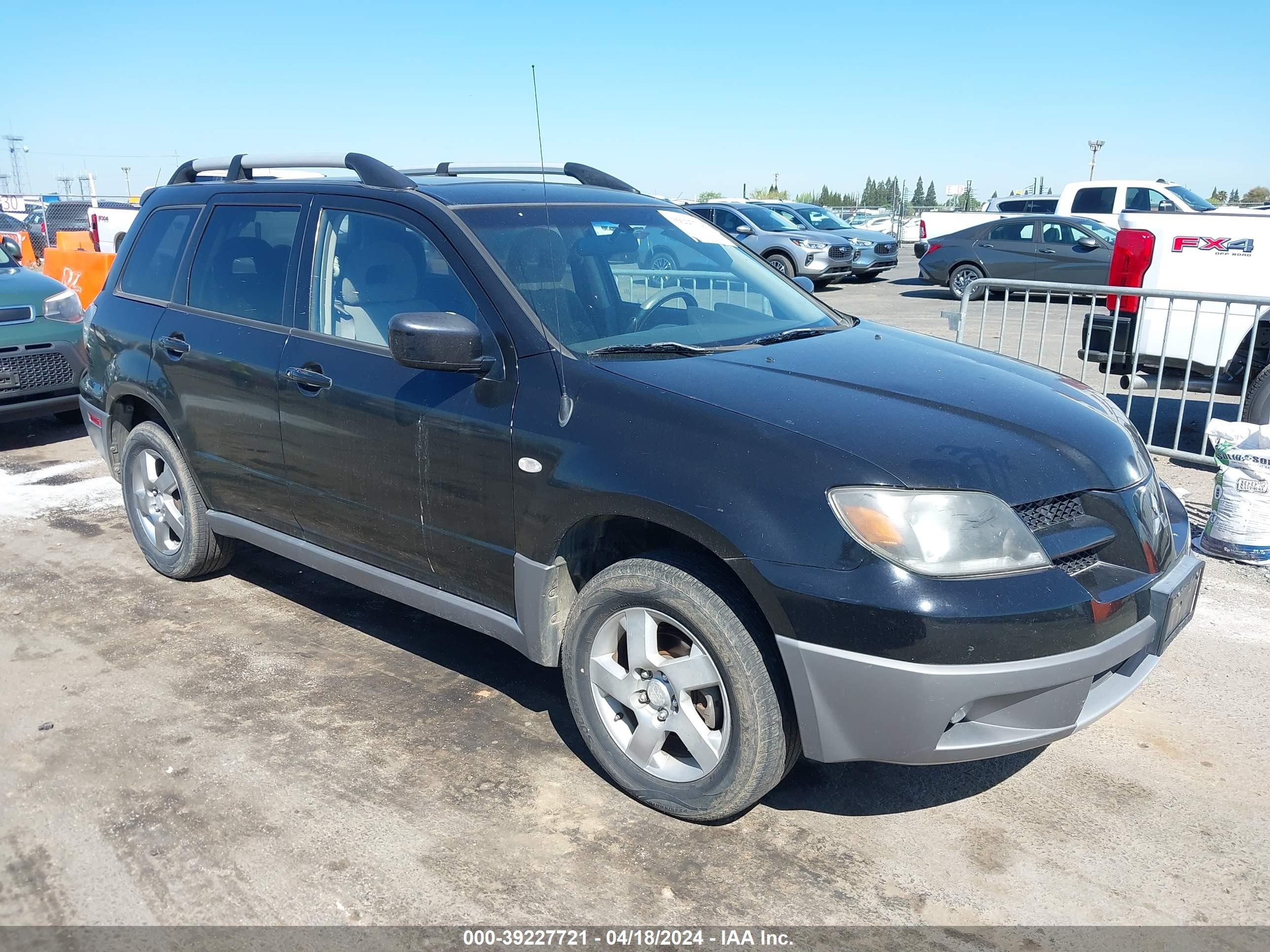 MITSUBISHI OUTLANDER 2003 ja4lx41gx3u024776