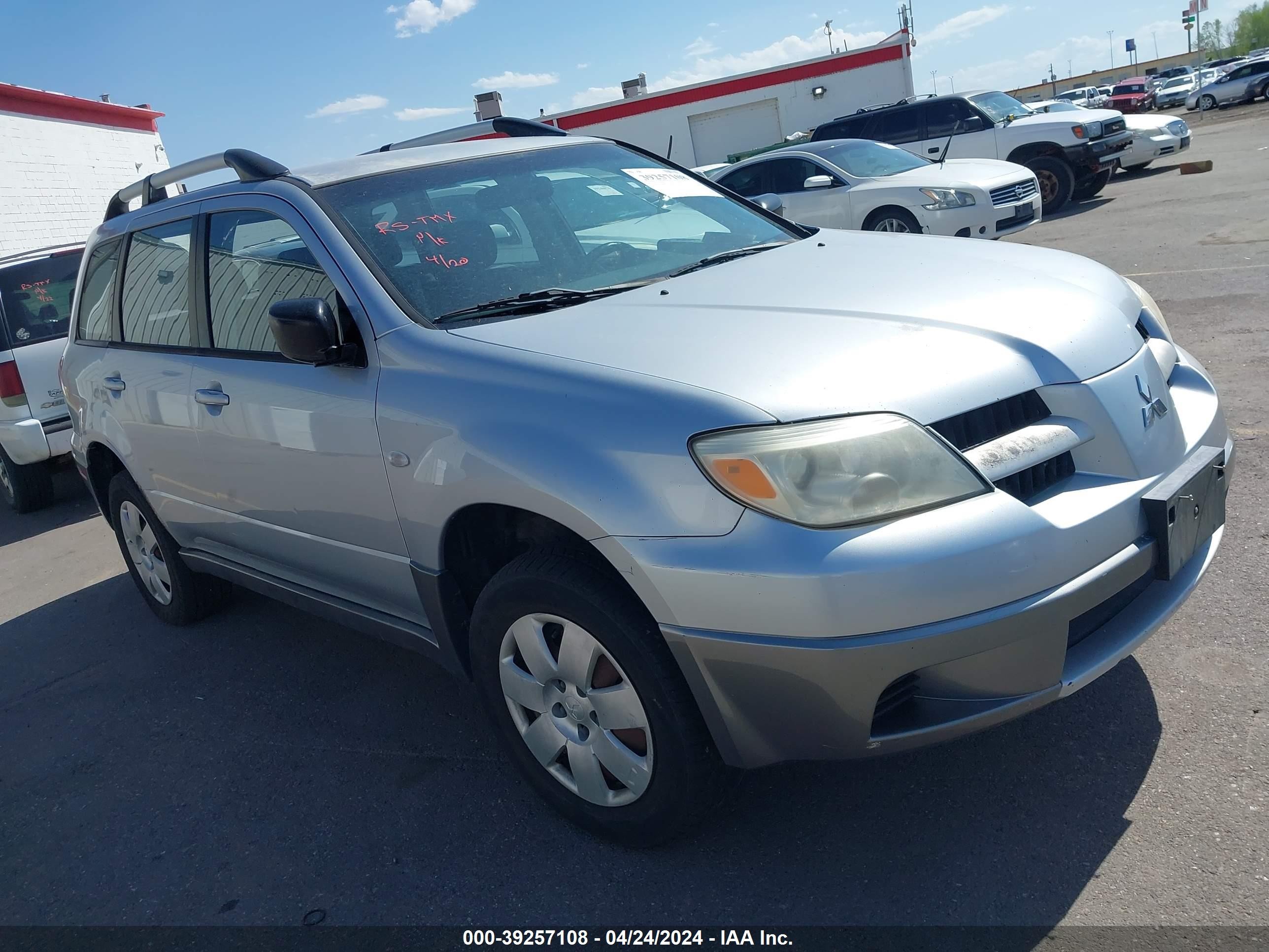 MITSUBISHI OUTLANDER 2006 ja4lz31f46u048099