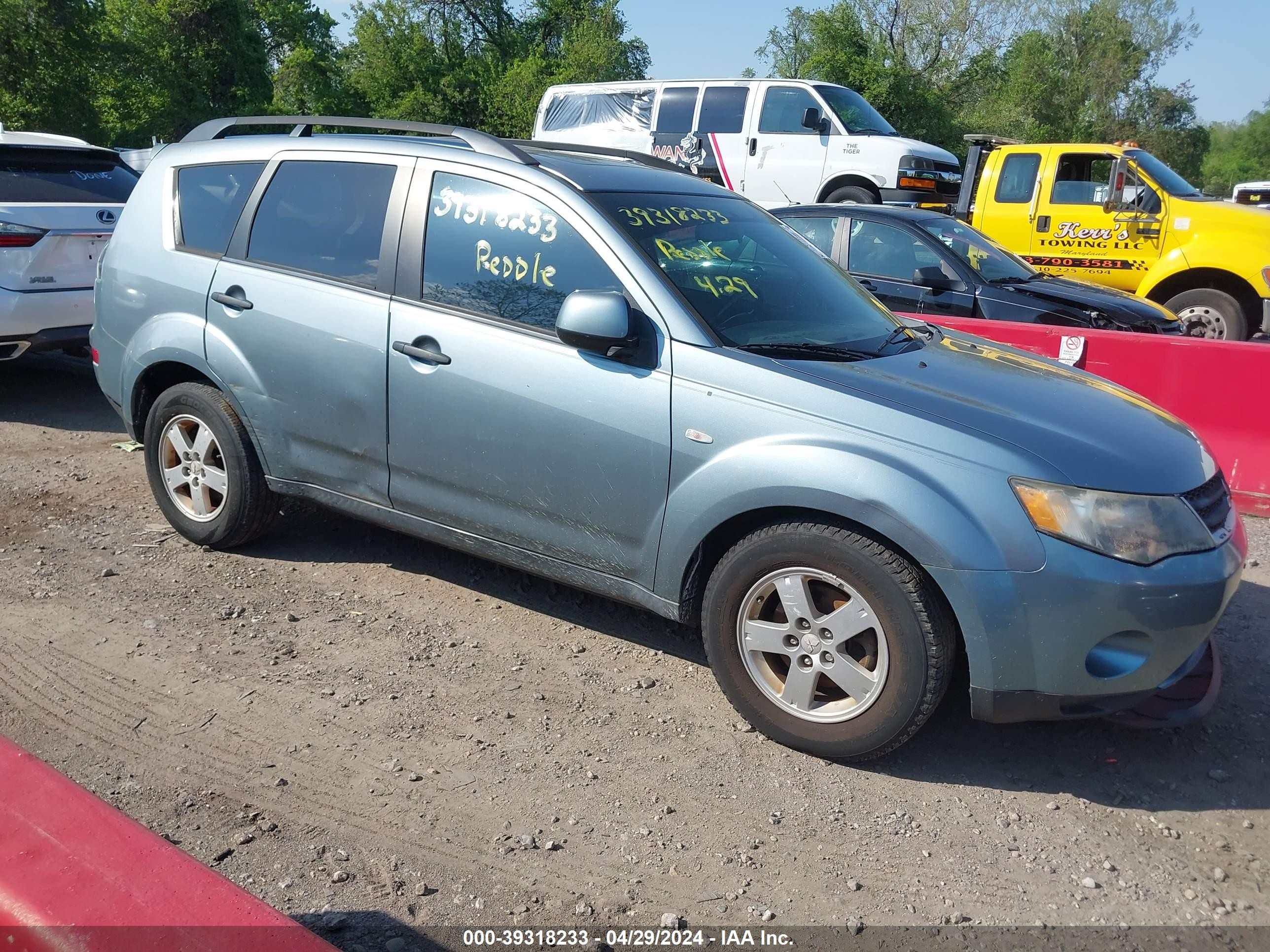 MITSUBISHI OUTLANDER 2007 ja4ms31xx7z019759