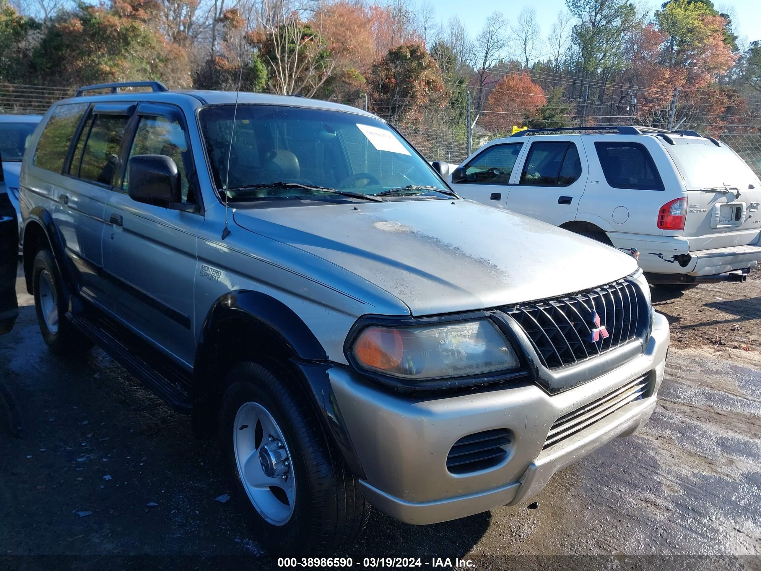 MITSUBISHI MONTERO SPORT 2001 ja4mt21h91p028858