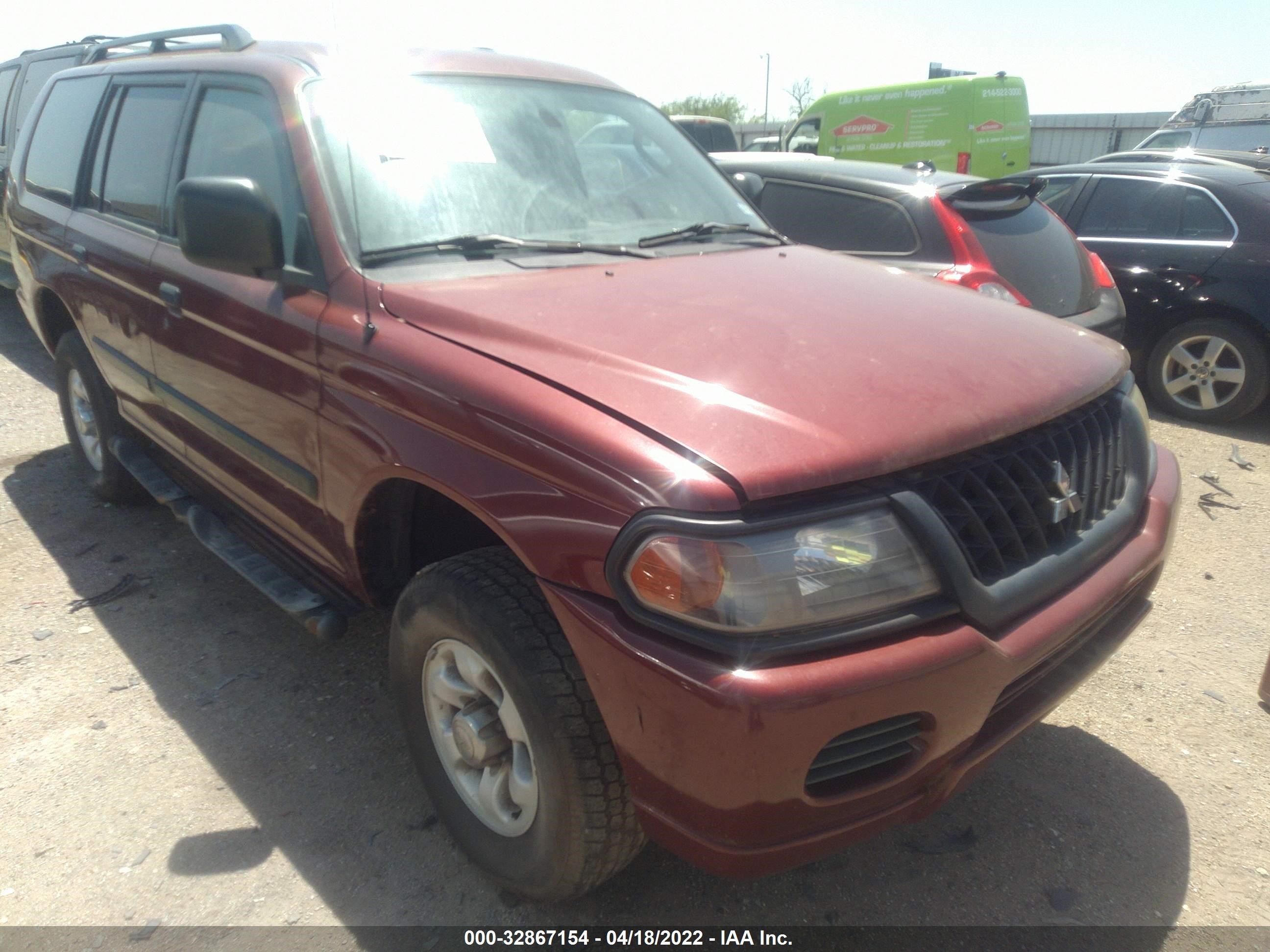 MITSUBISHI MONTERO SPORT 2003 ja4mt21h93j011094