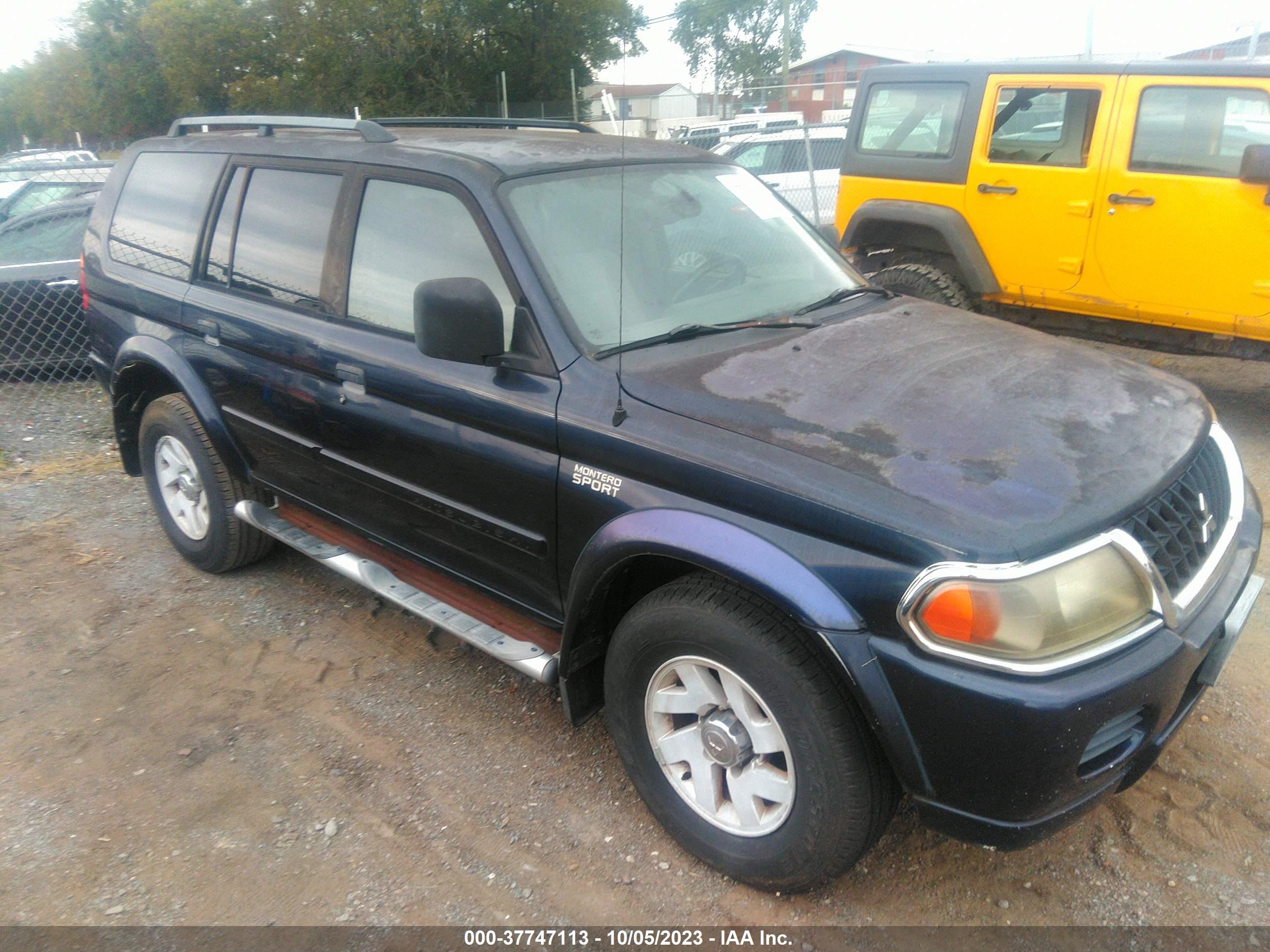 MITSUBISHI MONTERO SPORT 2002 ja4mt31r52j009095