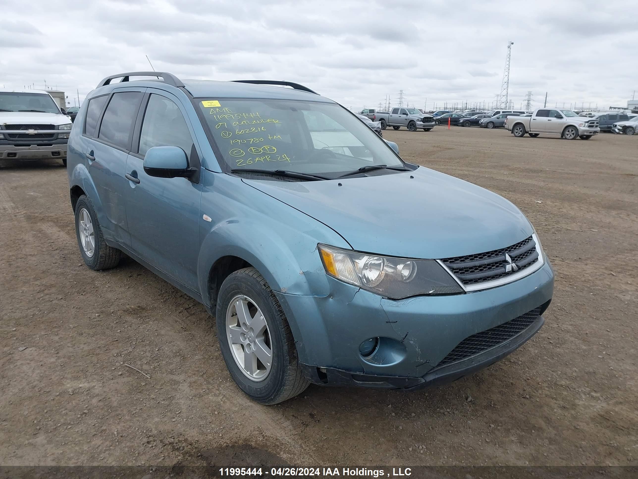 MITSUBISHI OUTLANDER 2007 ja4mt31x37z602316