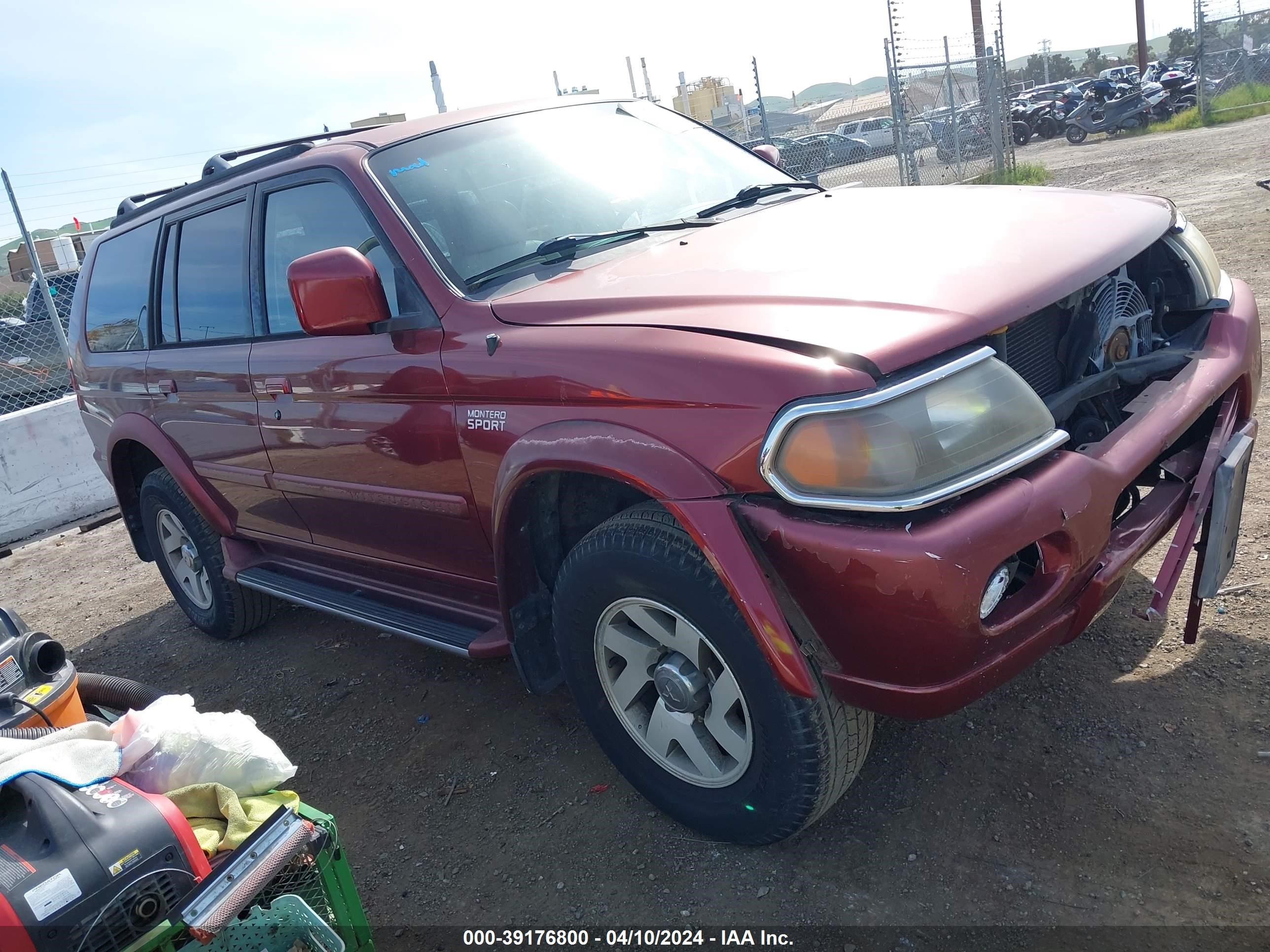 MITSUBISHI MONTERO SPORT 2000 ja4mt41r1yp058127