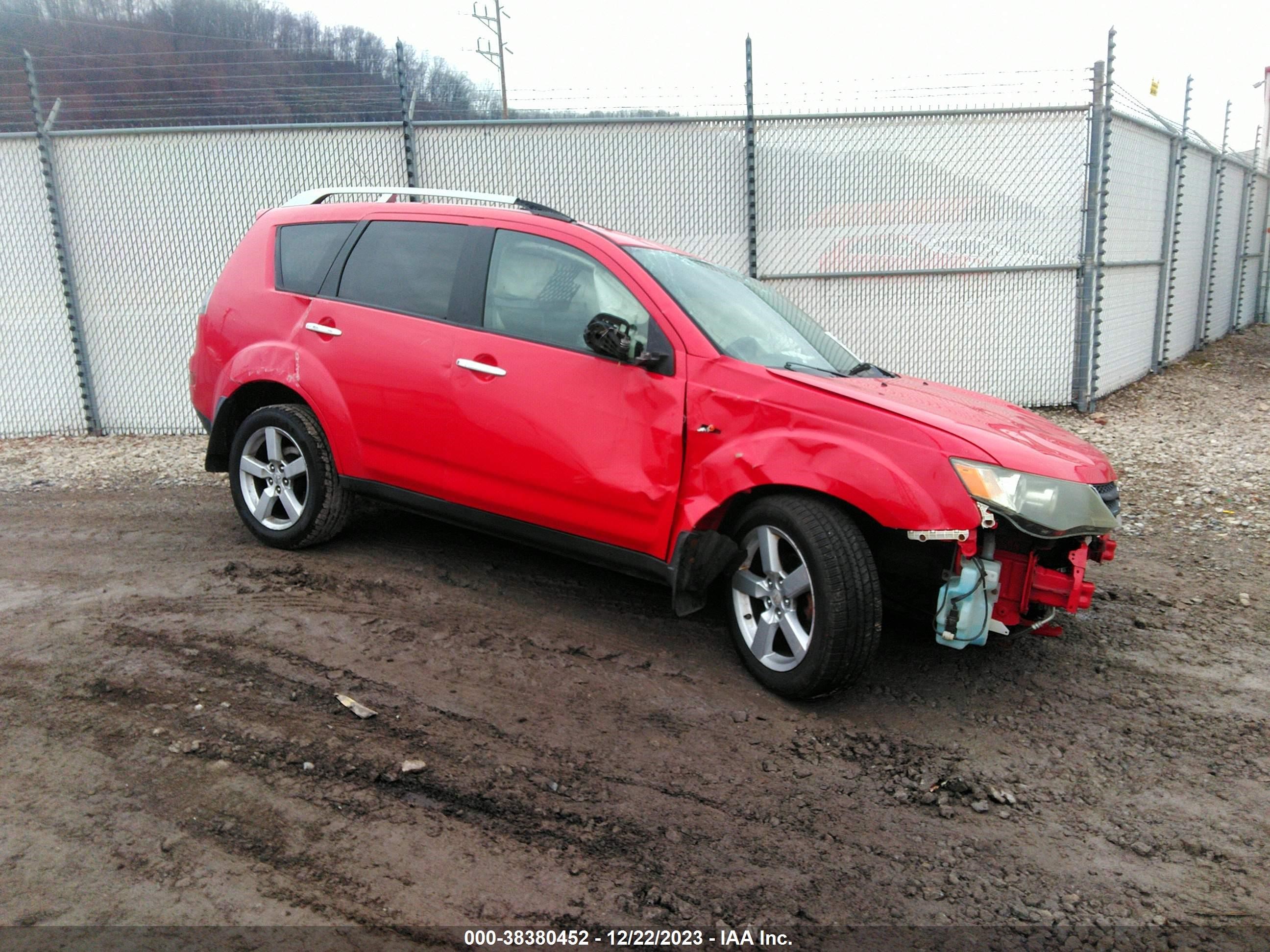 MITSUBISHI OUTLANDER 2007 ja4mt41x37z021680