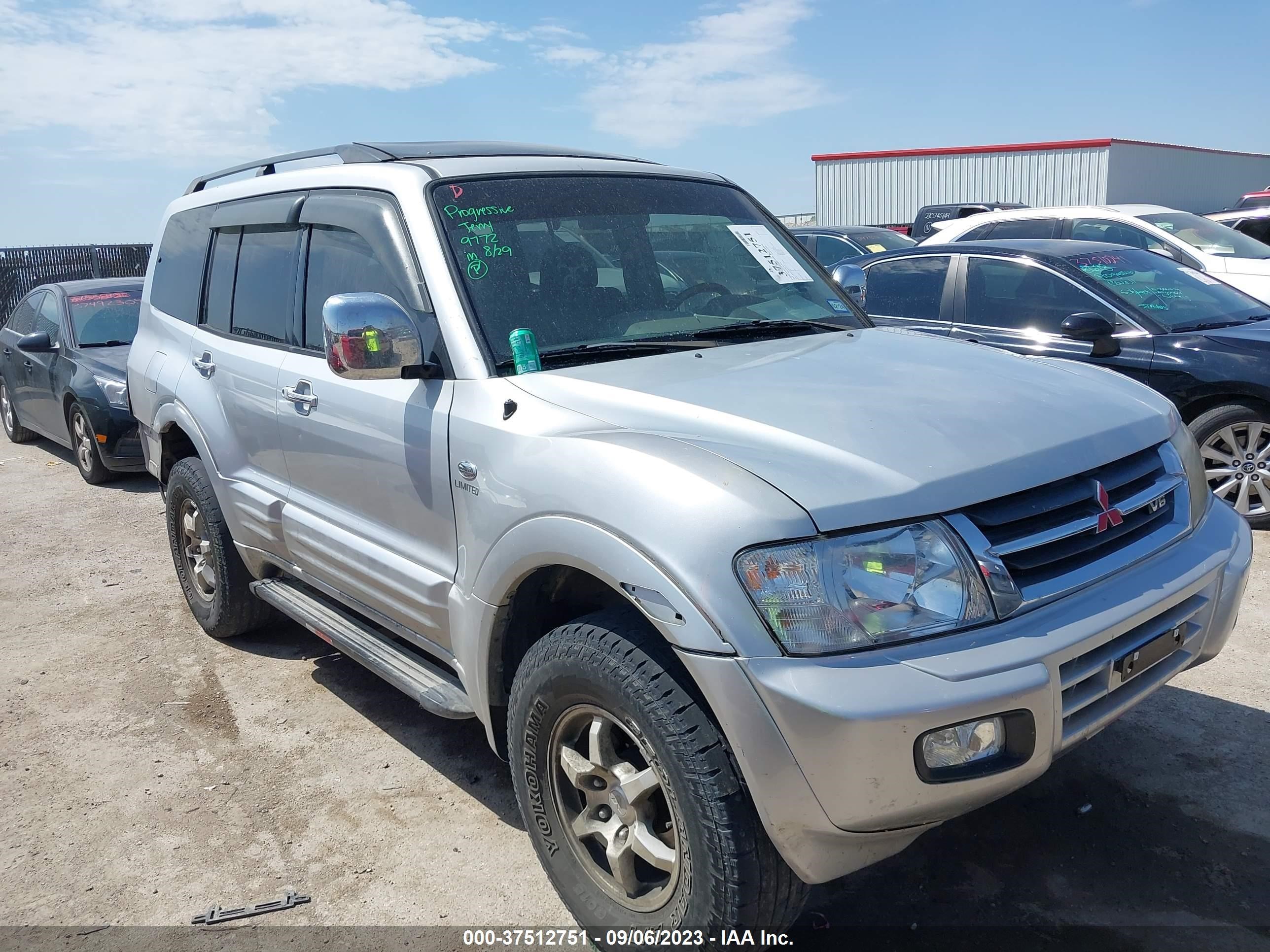 MITSUBISHI MONTERO 2001 ja4mw51r11j035324