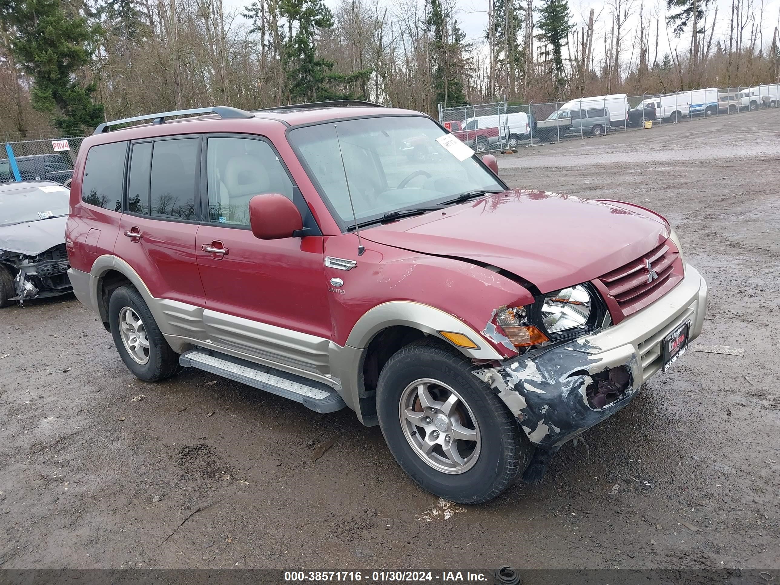 MITSUBISHI MONTERO 2002 ja4mw51r62j069471