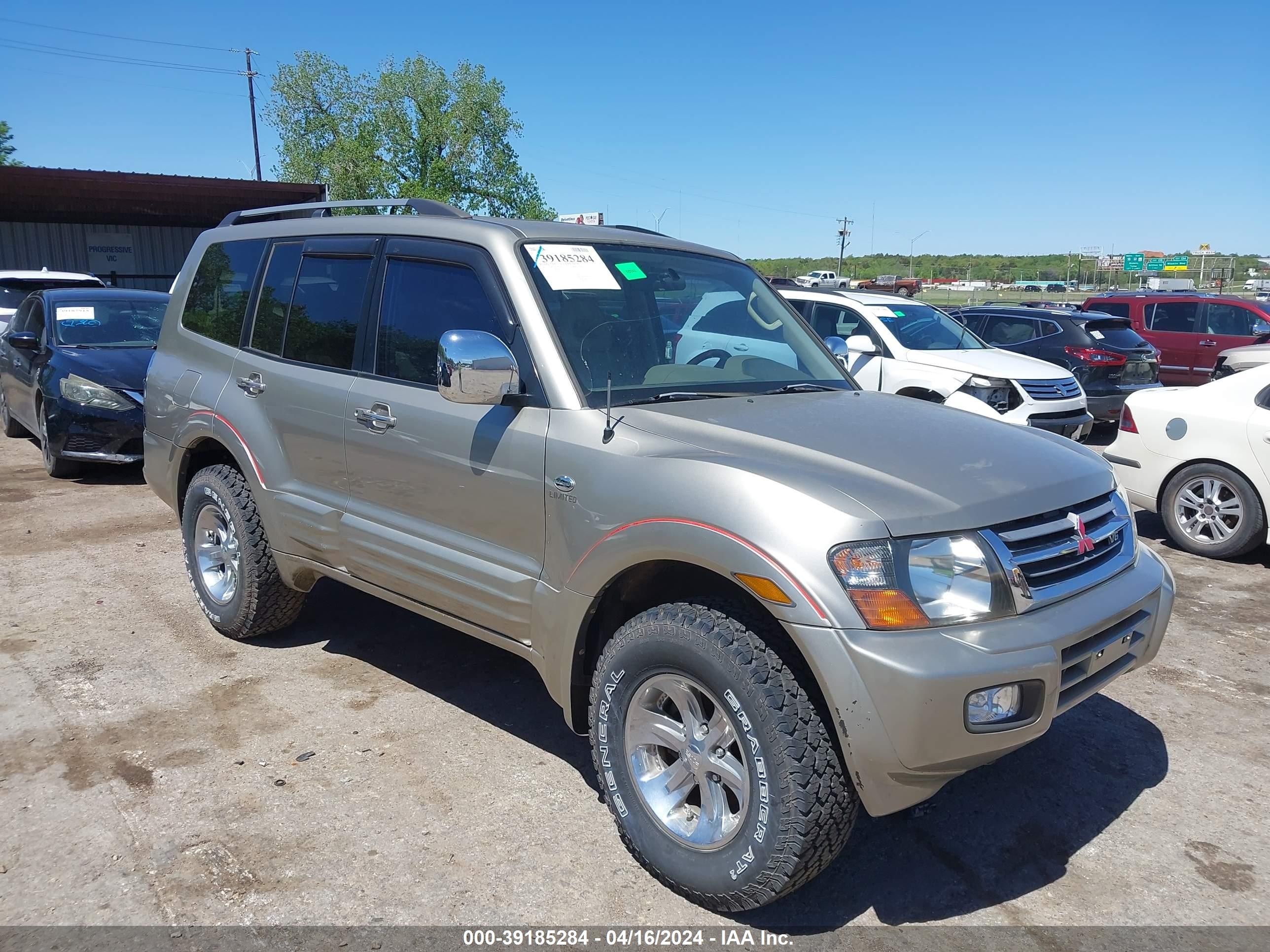 MITSUBISHI MONTERO 2001 ja4mw51r81j035014