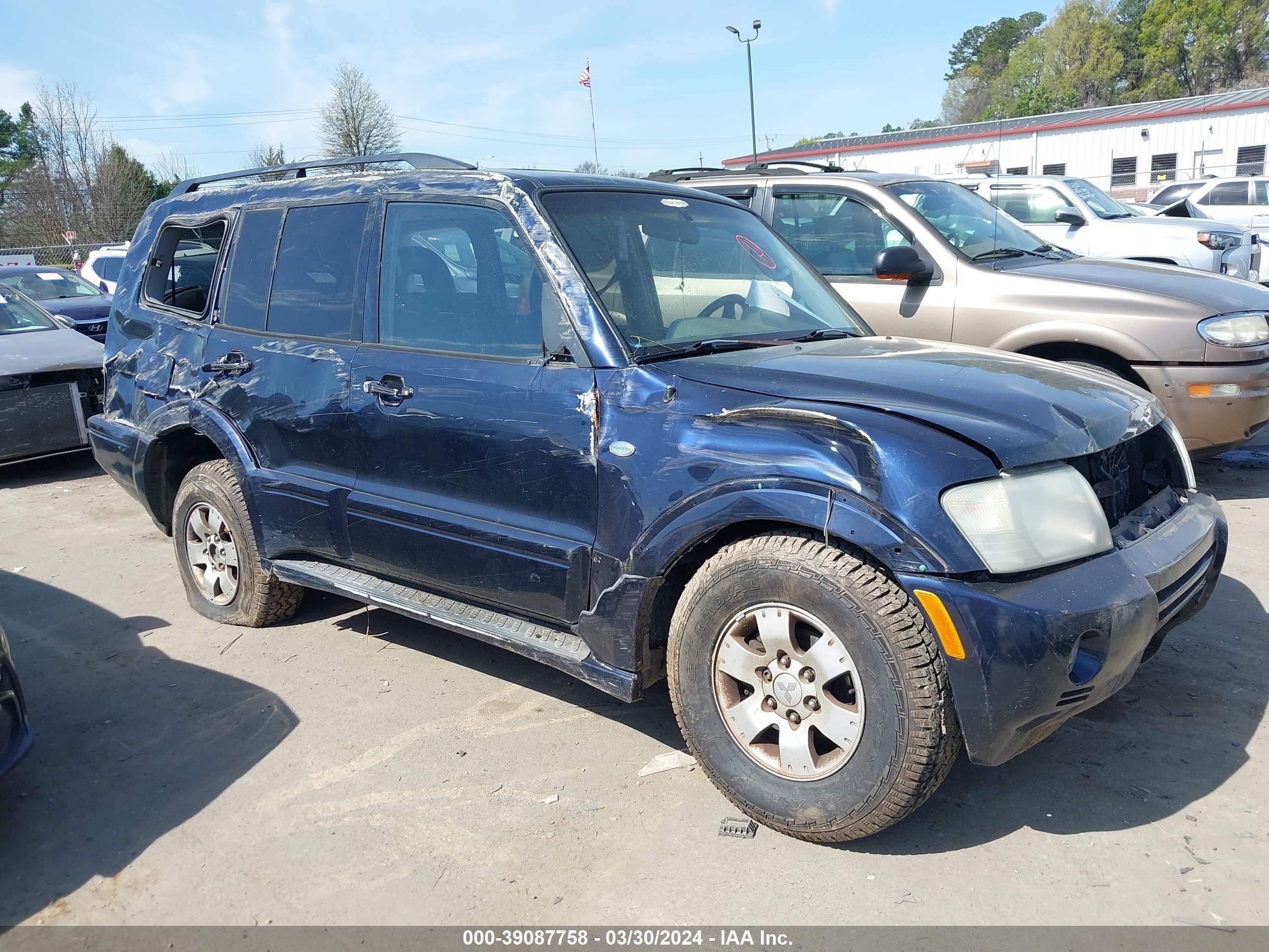 MITSUBISHI MONTERO 2003 ja4nw51s73j033863