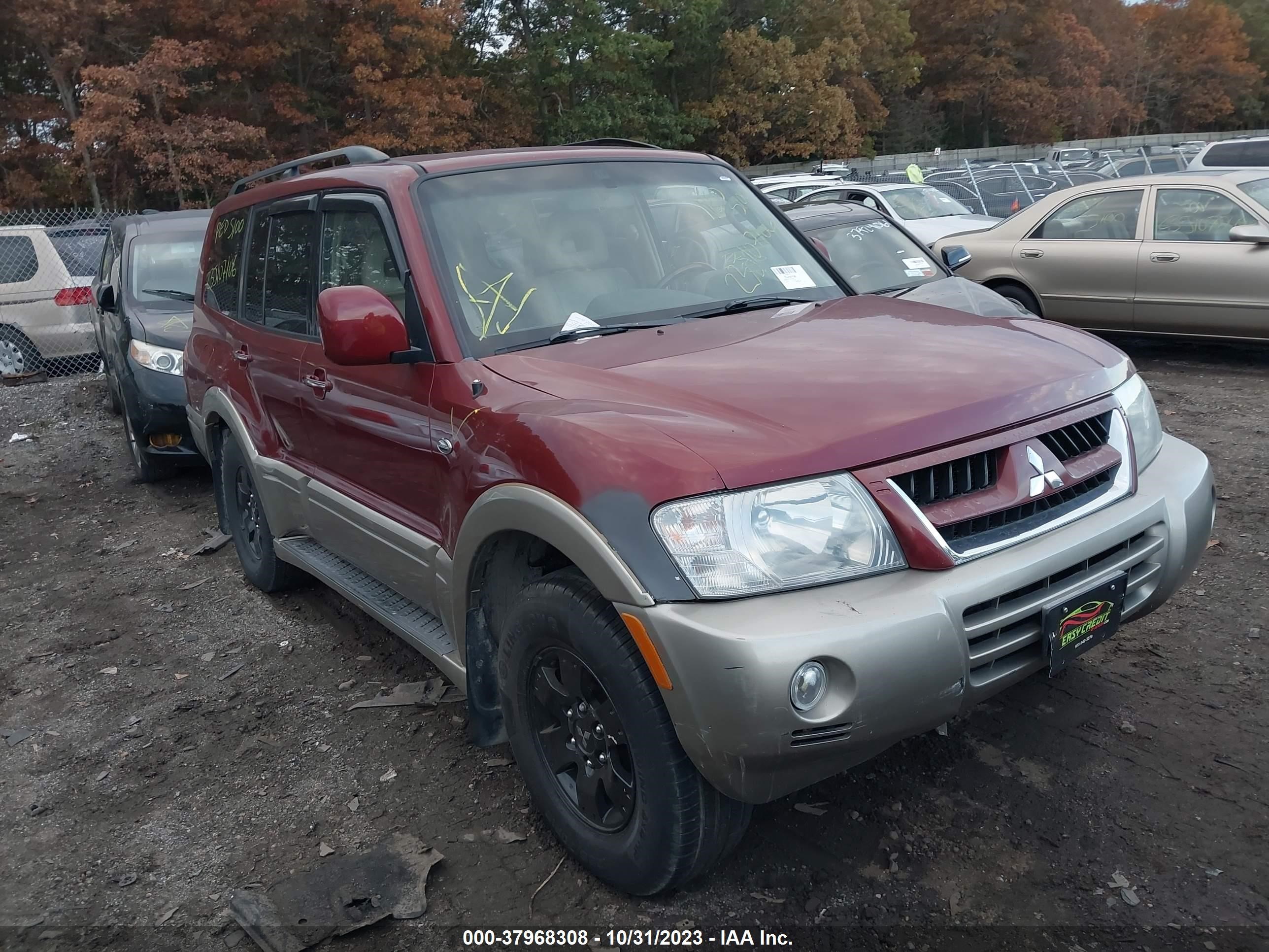 MITSUBISHI MONTERO 2003 ja4nw51s93j016420