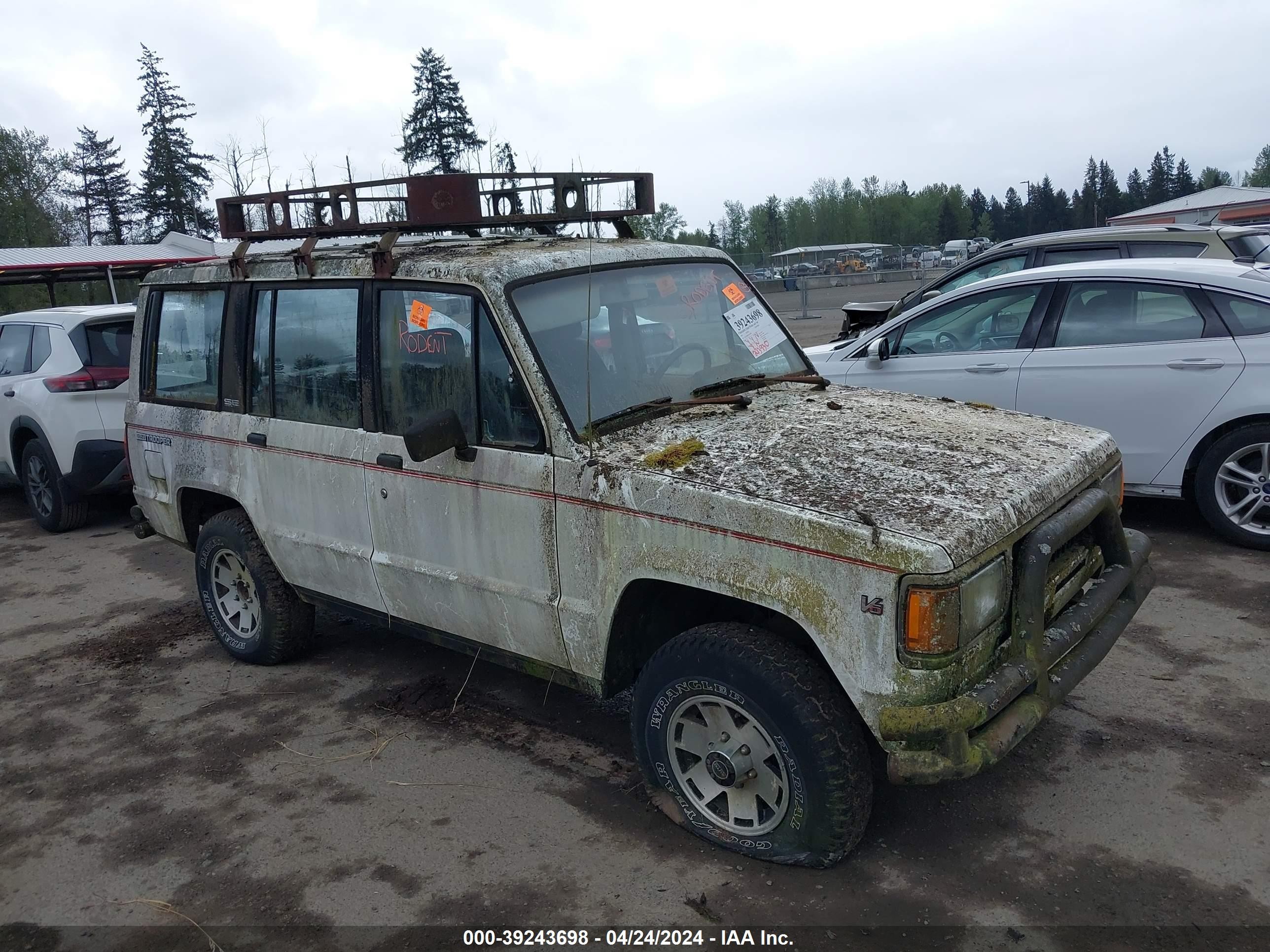 ISUZU TROOPER 1991 jacch58r5m7905884