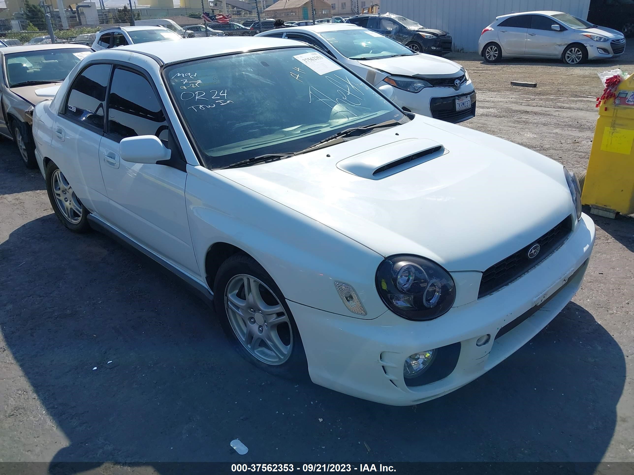 SUBARU IMPREZA 2003 jf1gd29623g512334