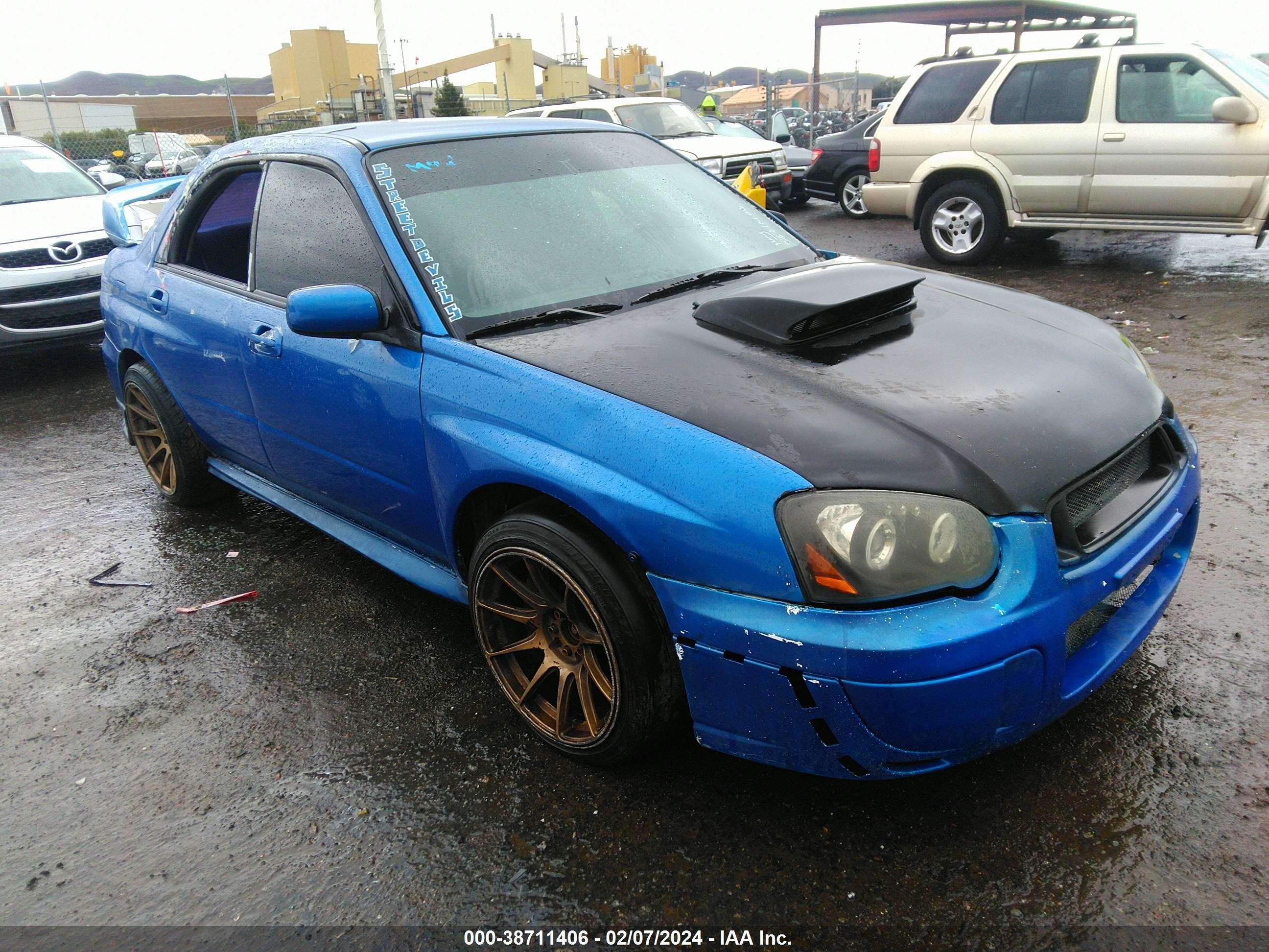 SUBARU IMPREZA 2004 jf1gd29684g524893