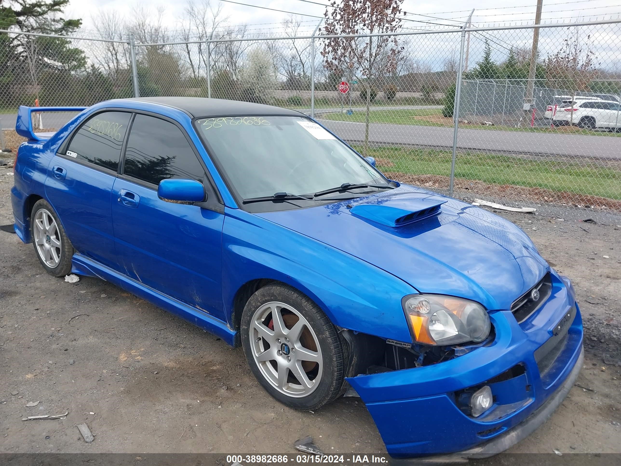 SUBARU IMPREZA 2004 jf1gd296x4g502670