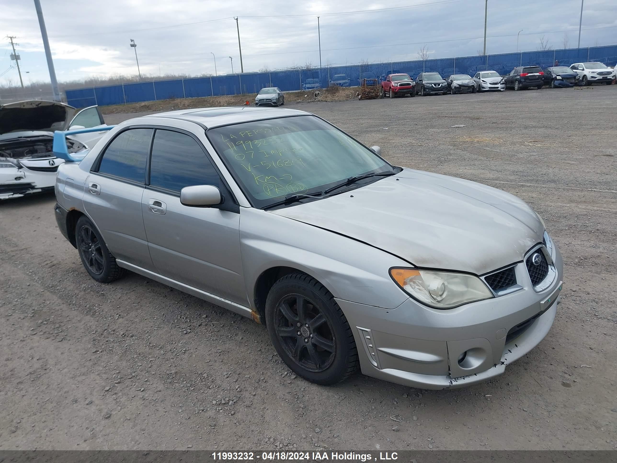 SUBARU IMPREZA 2007 jf1gd61617g516819