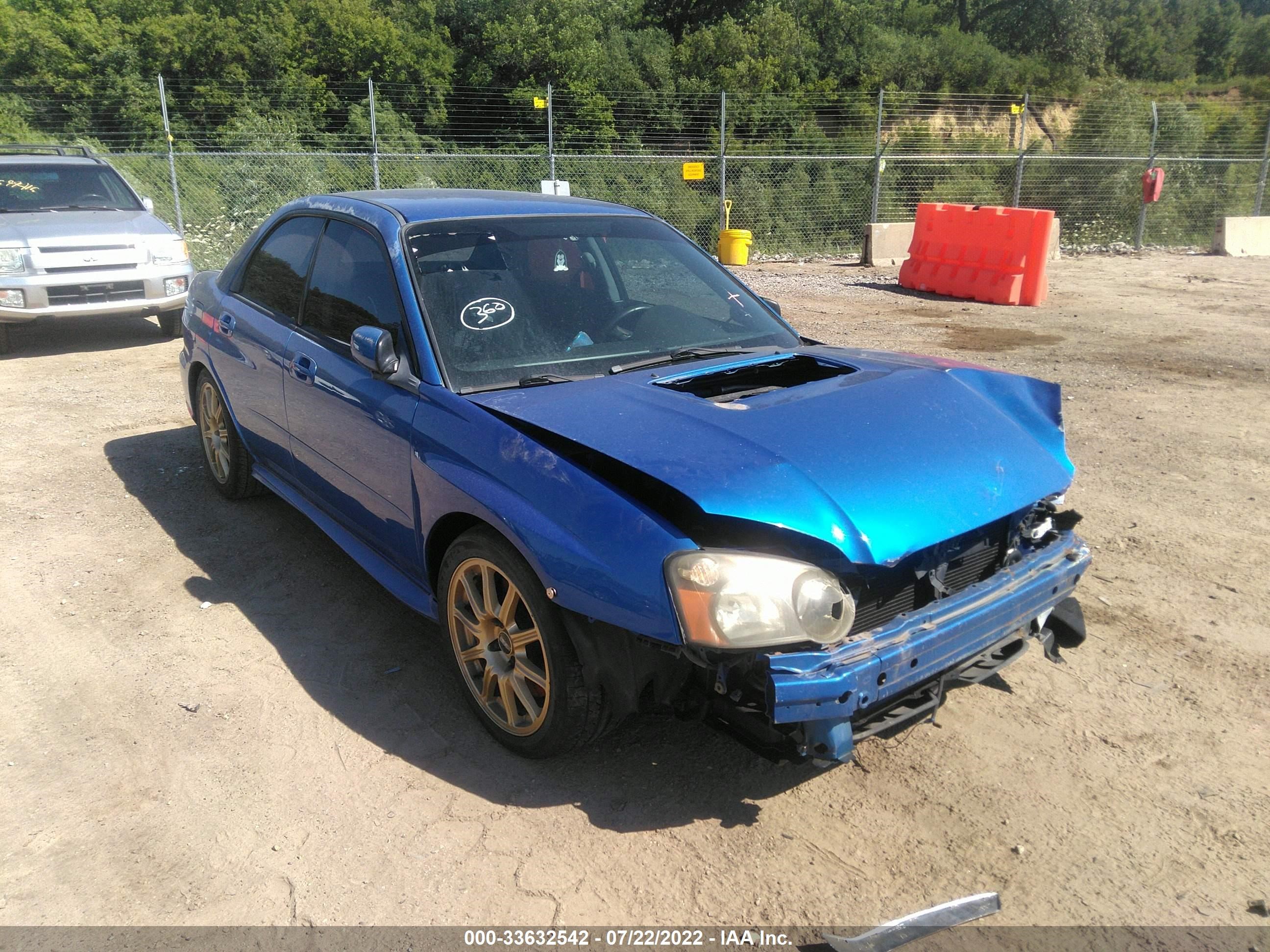 SUBARU IMPREZA WRX STI 2005 jf1gd70675l514021