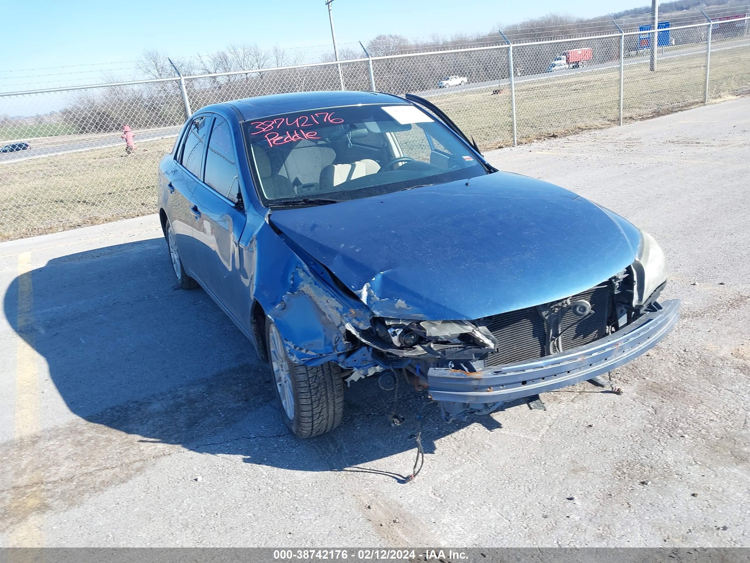 SUBARU IMPREZA 2009 jf1ge60629h500530