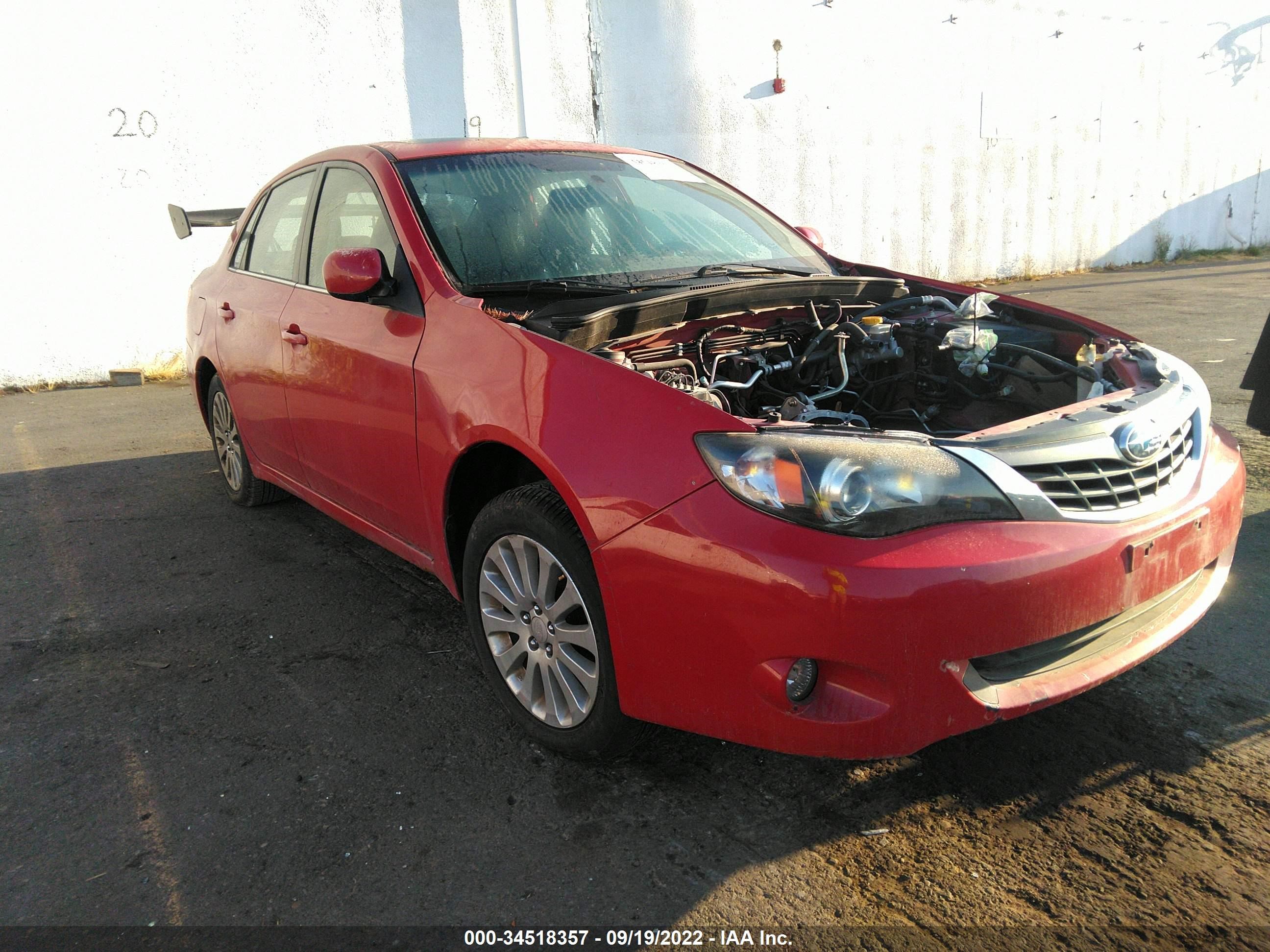 SUBARU IMPREZA 2009 jf1ge60659h508508