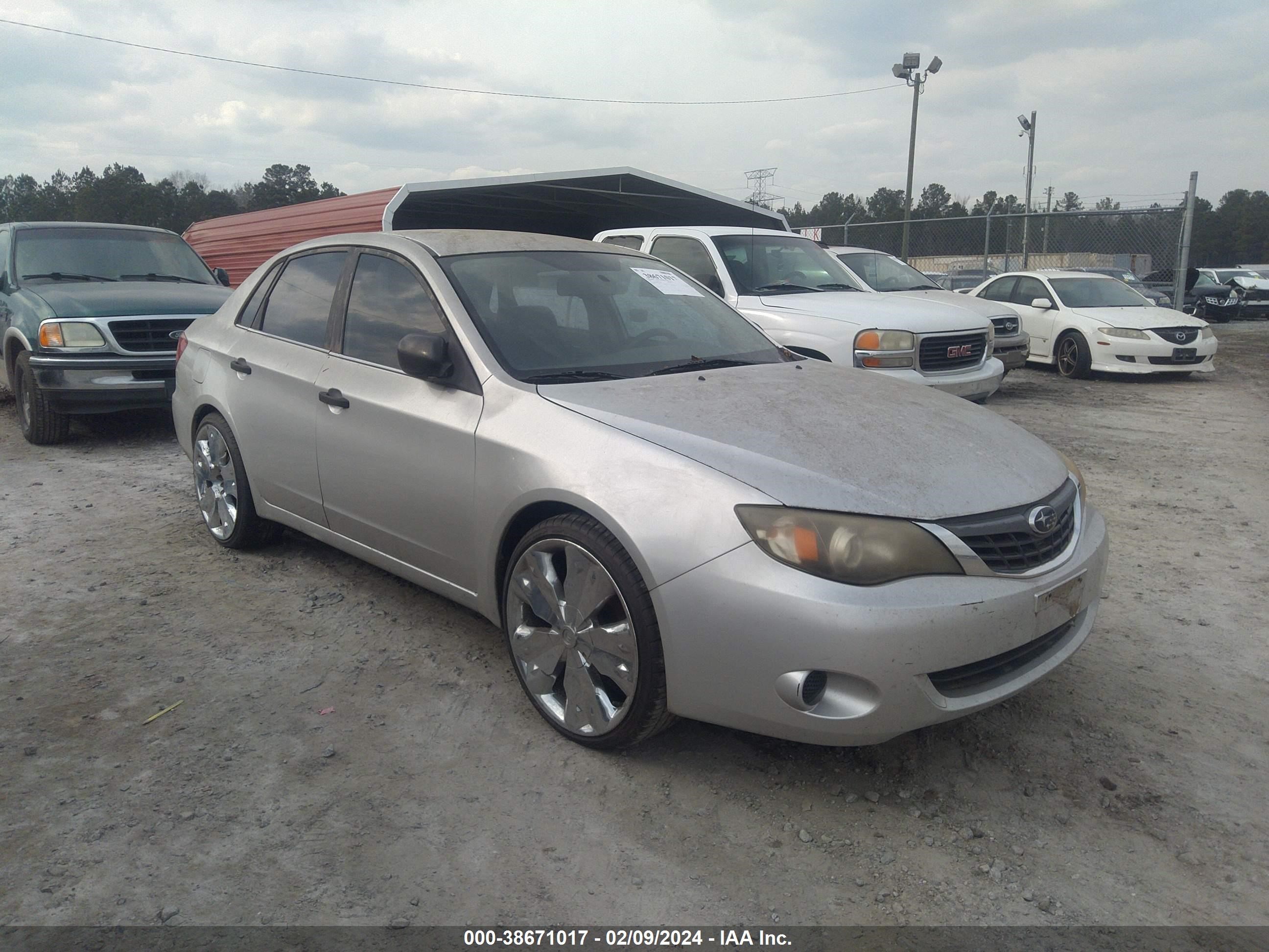 SUBARU IMPREZA 2008 jf1ge61608g519984