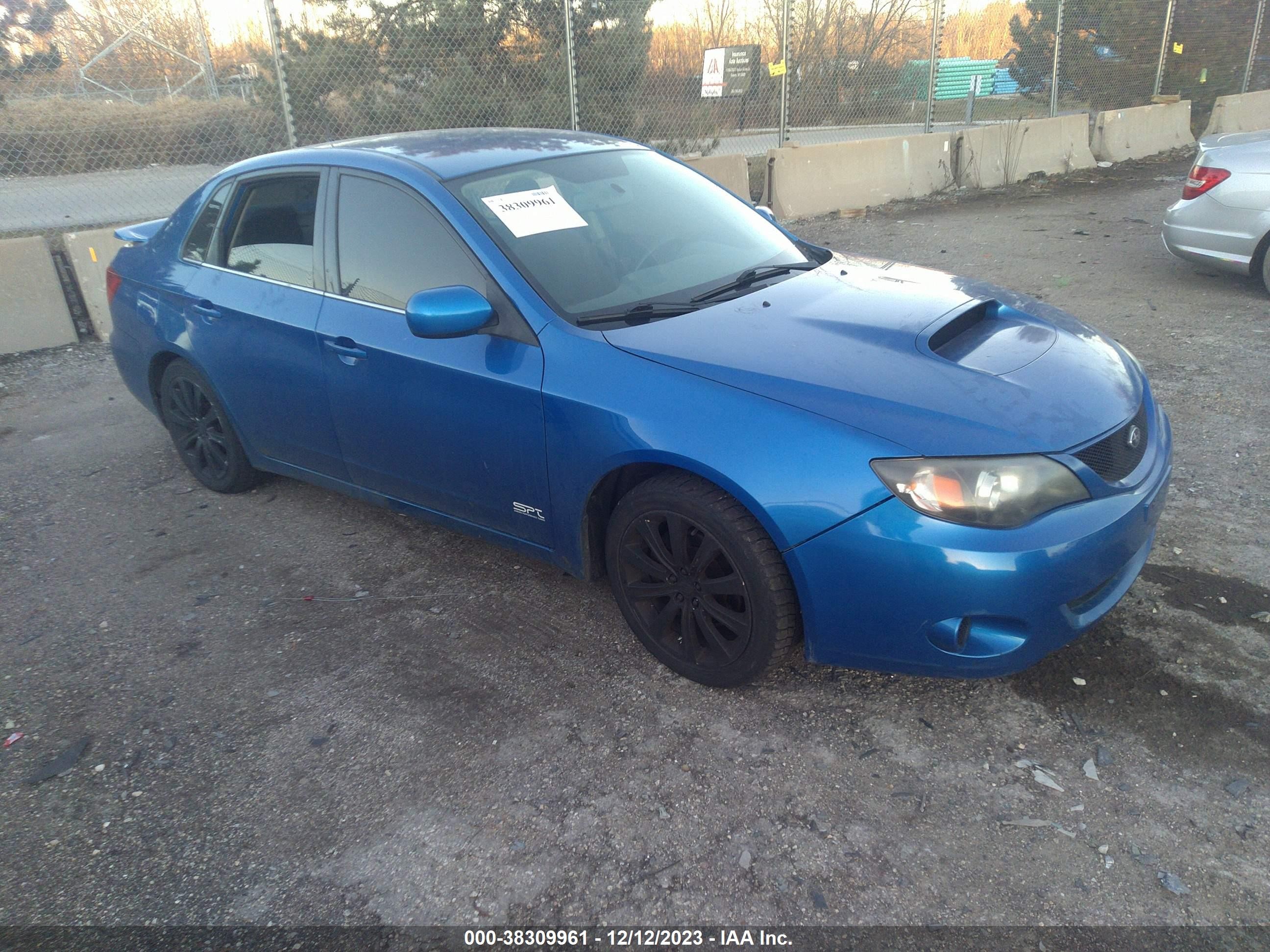 SUBARU IMPREZA 2008 jf1ge74688g512203