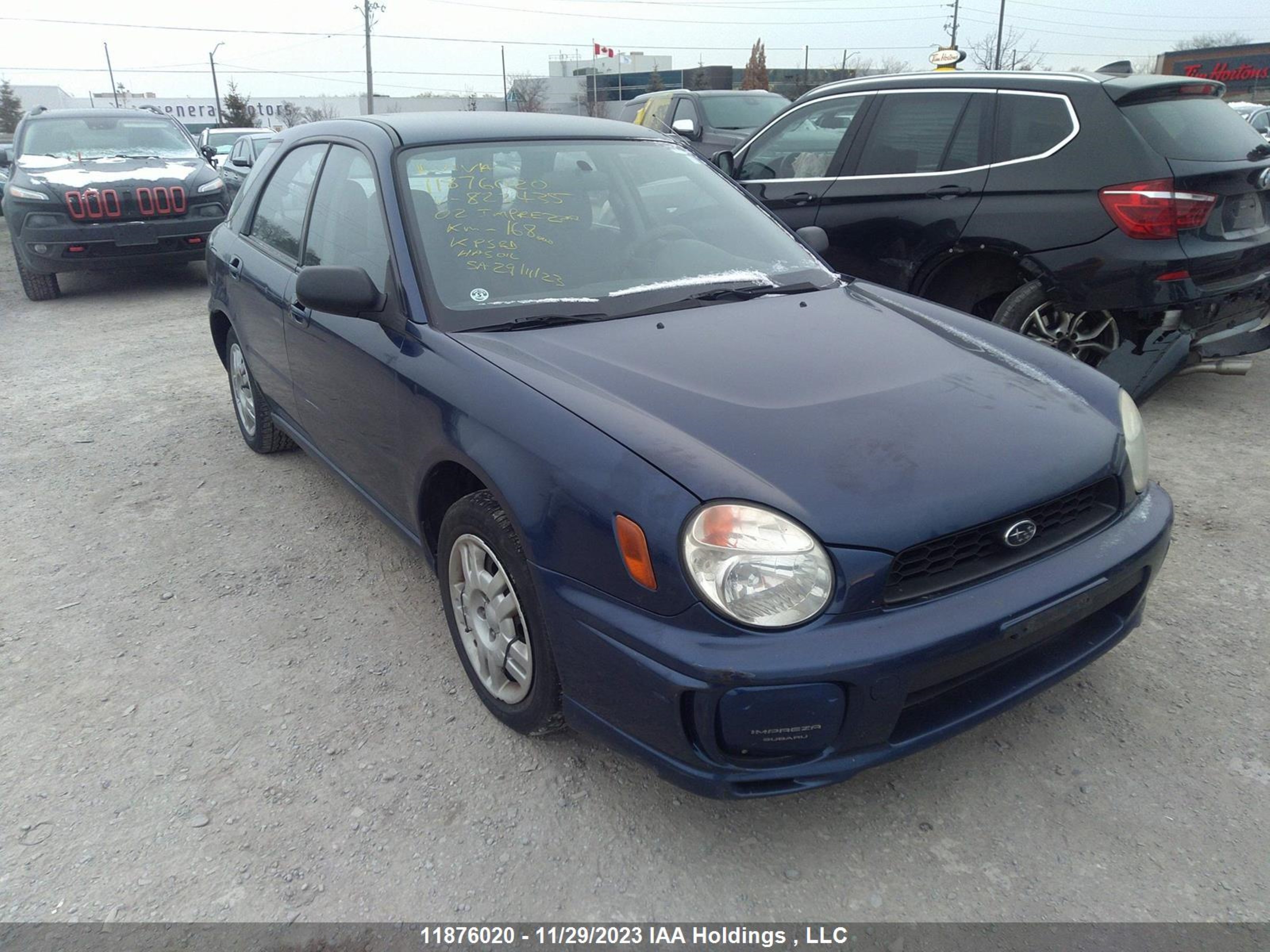 SUBARU IMPREZA 2002 jf1gg65572h822435