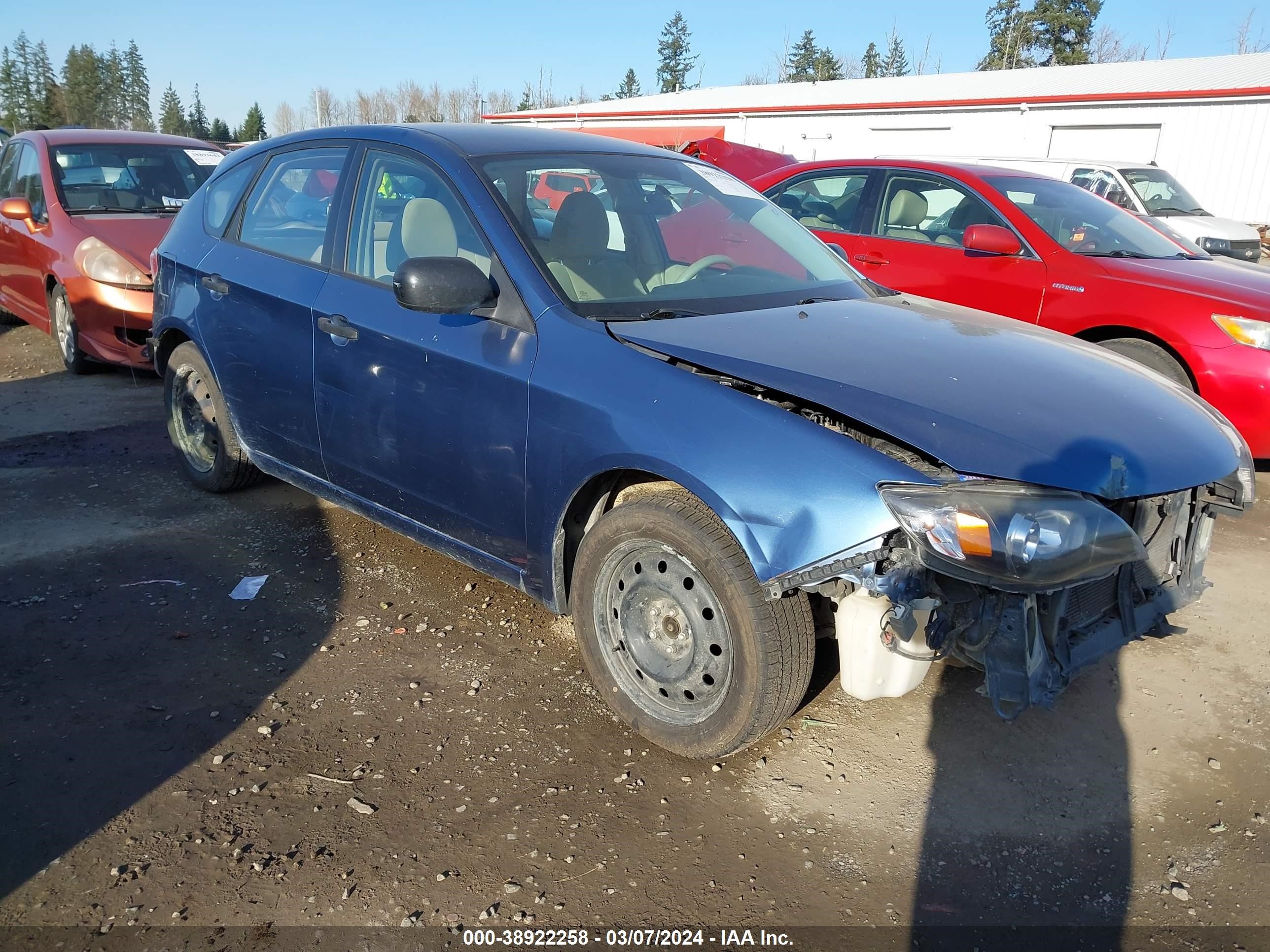 SUBARU IMPREZA 2008 jf1gh61618g835742