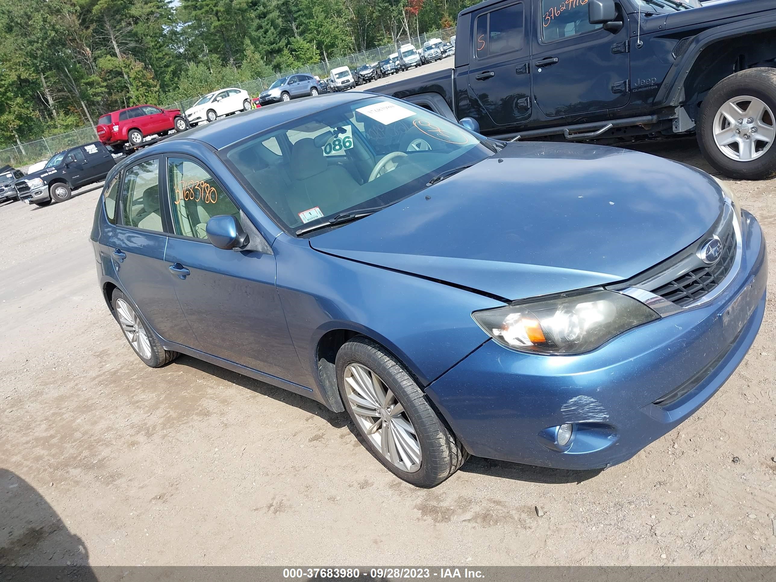 SUBARU IMPREZA 2008 jf1gh61618h810303