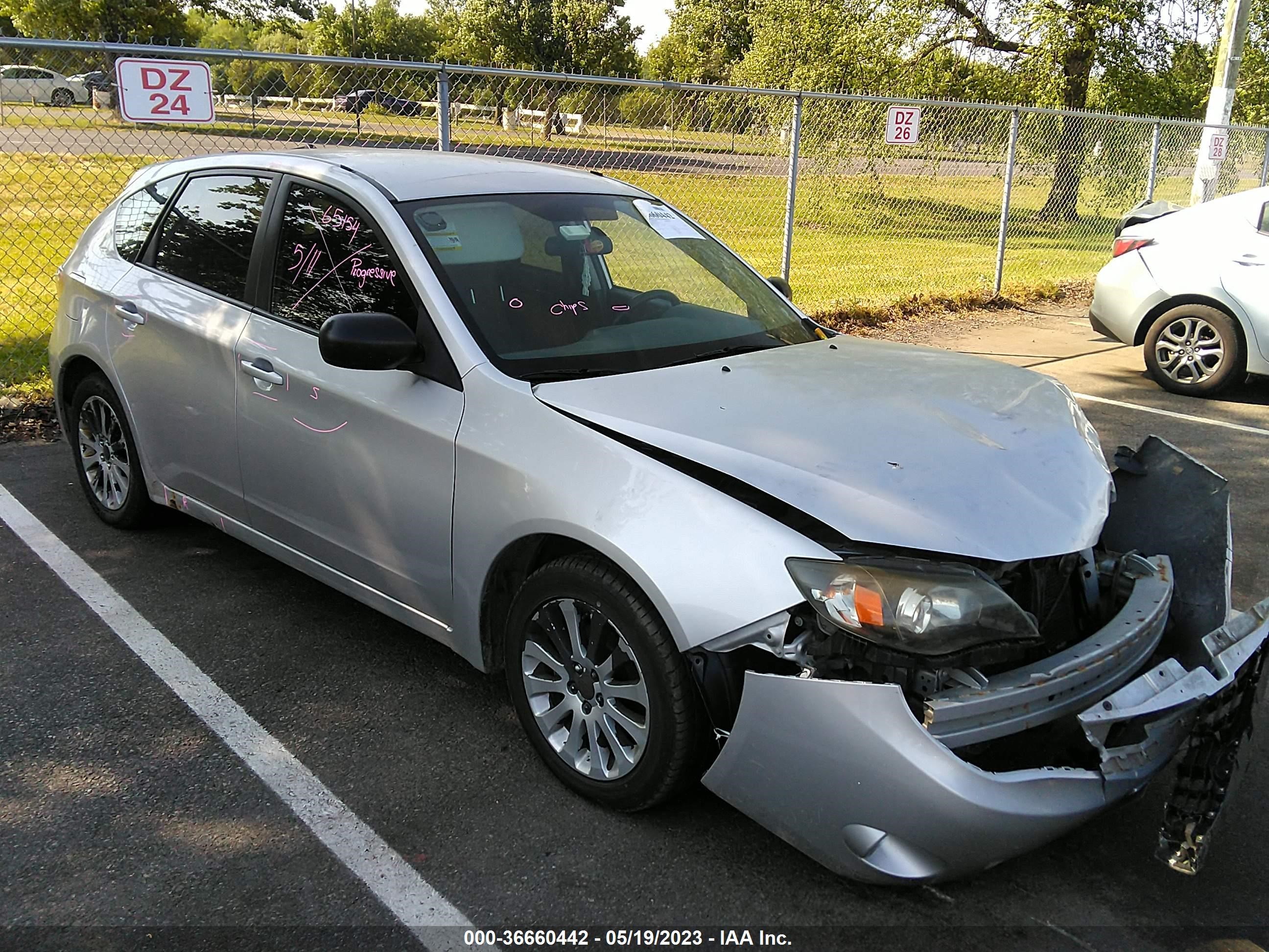 SUBARU IMPREZA 2008 jf1gh61638h835624