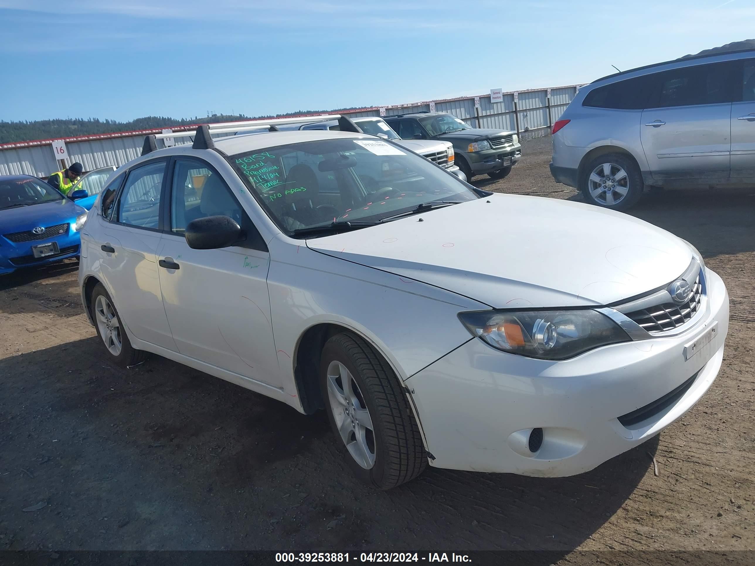 SUBARU IMPREZA 2008 jf1gh61658g801934