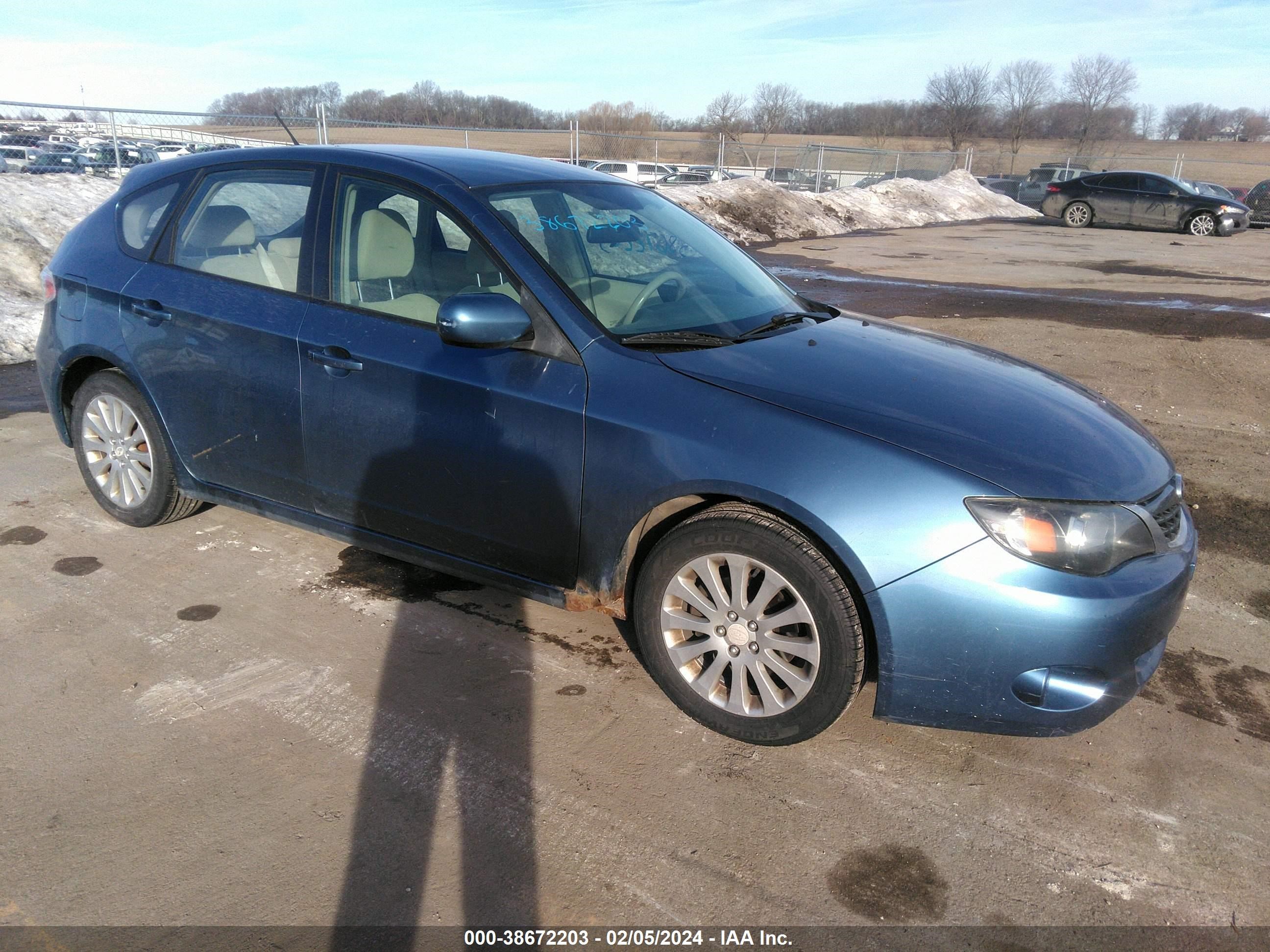 SUBARU IMPREZA 2008 jf1gh61698h807052