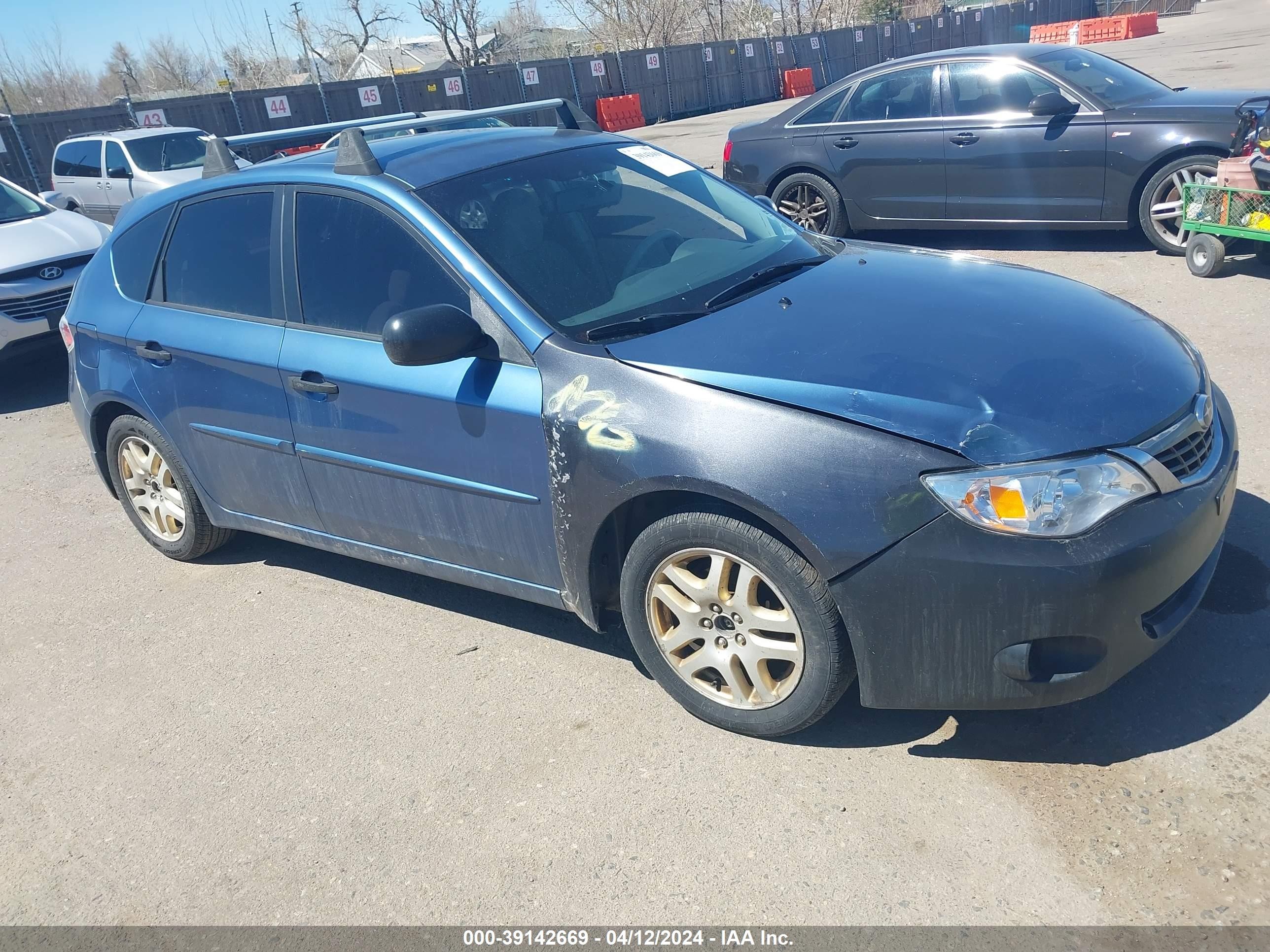 SUBARU IMPREZA 2008 jf1gh616x8h814253