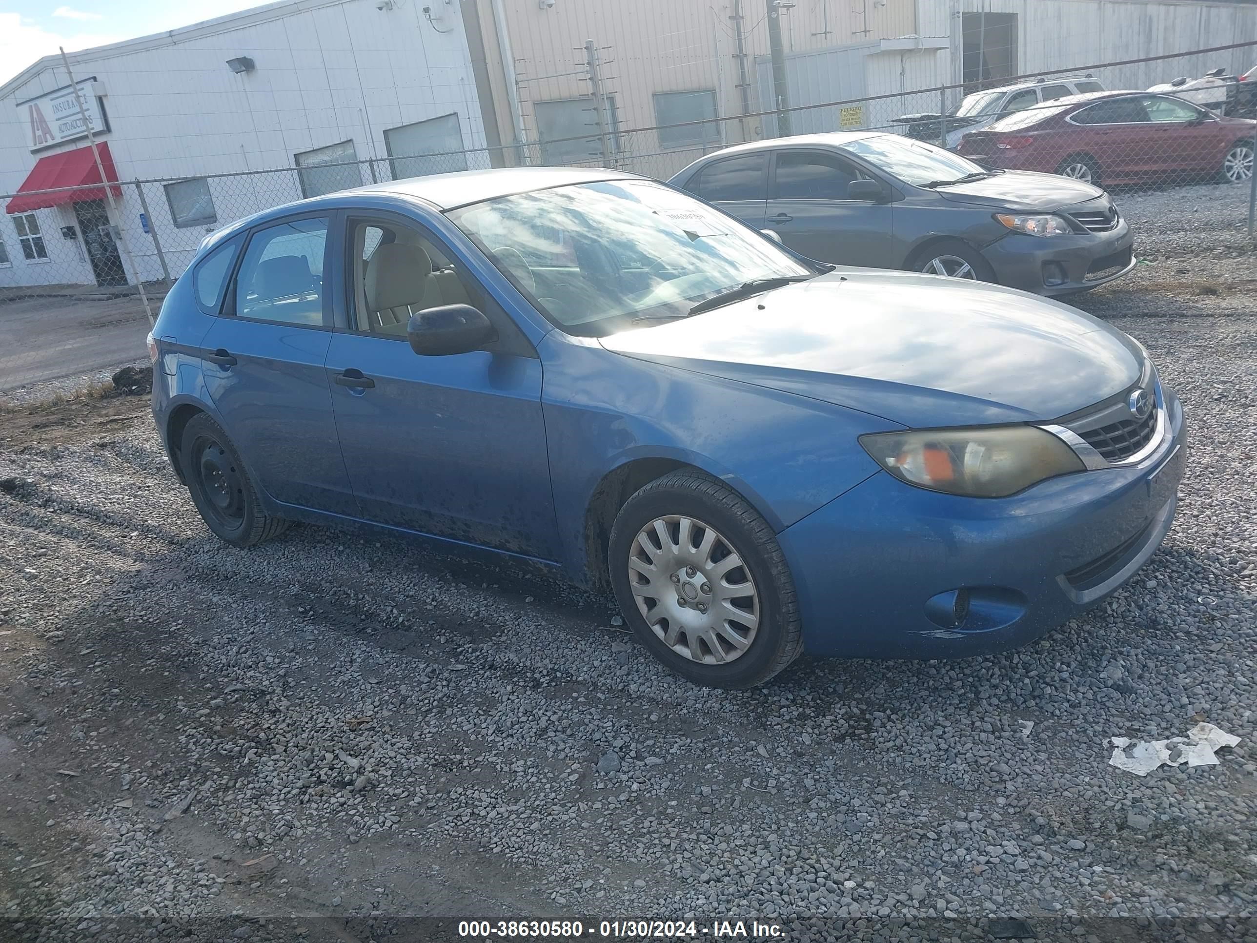 SUBARU IMPREZA 2008 jf1gh616x8h820831