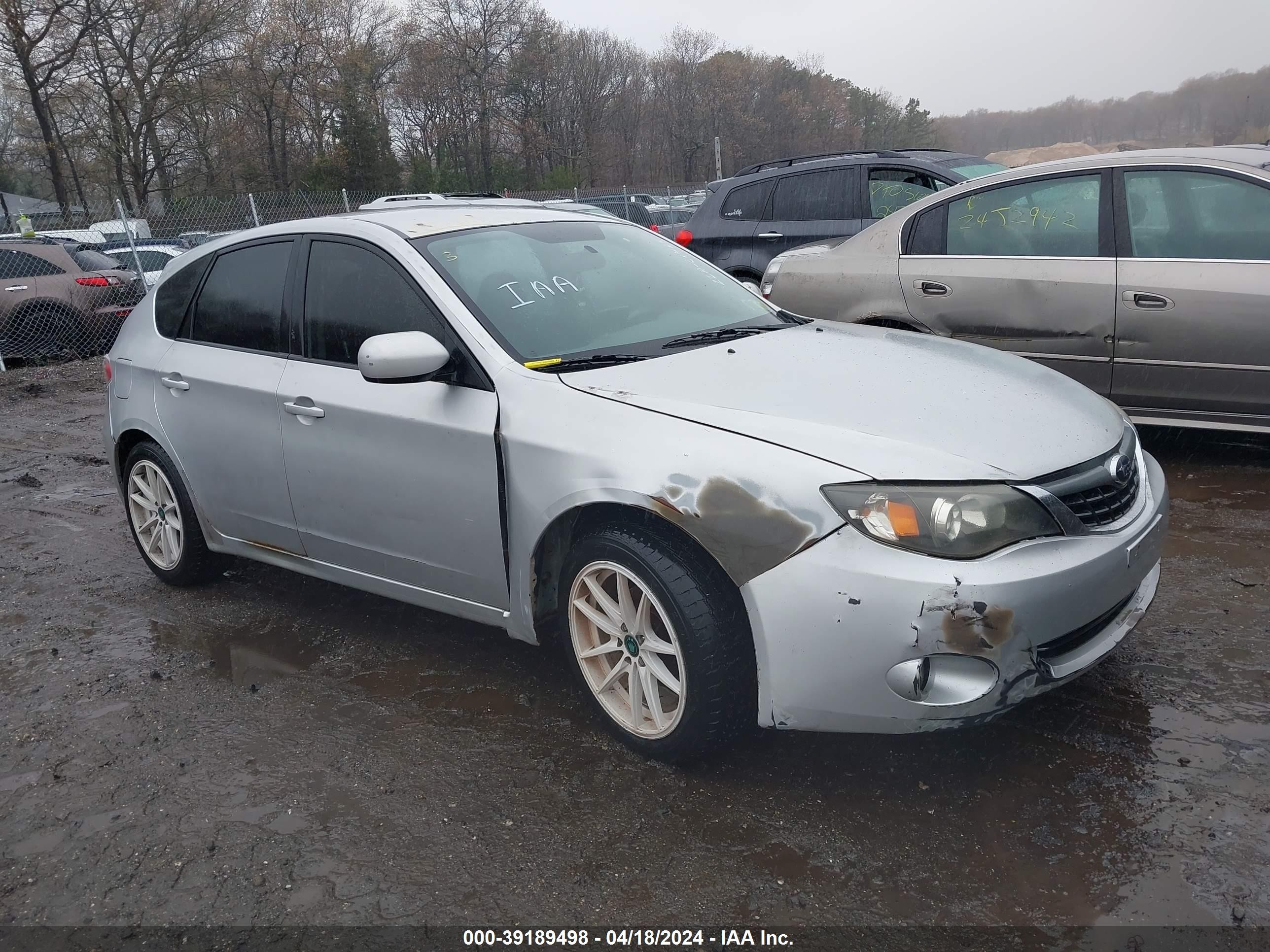 SUBARU IMPREZA 2008 jf1gh616x8h833742