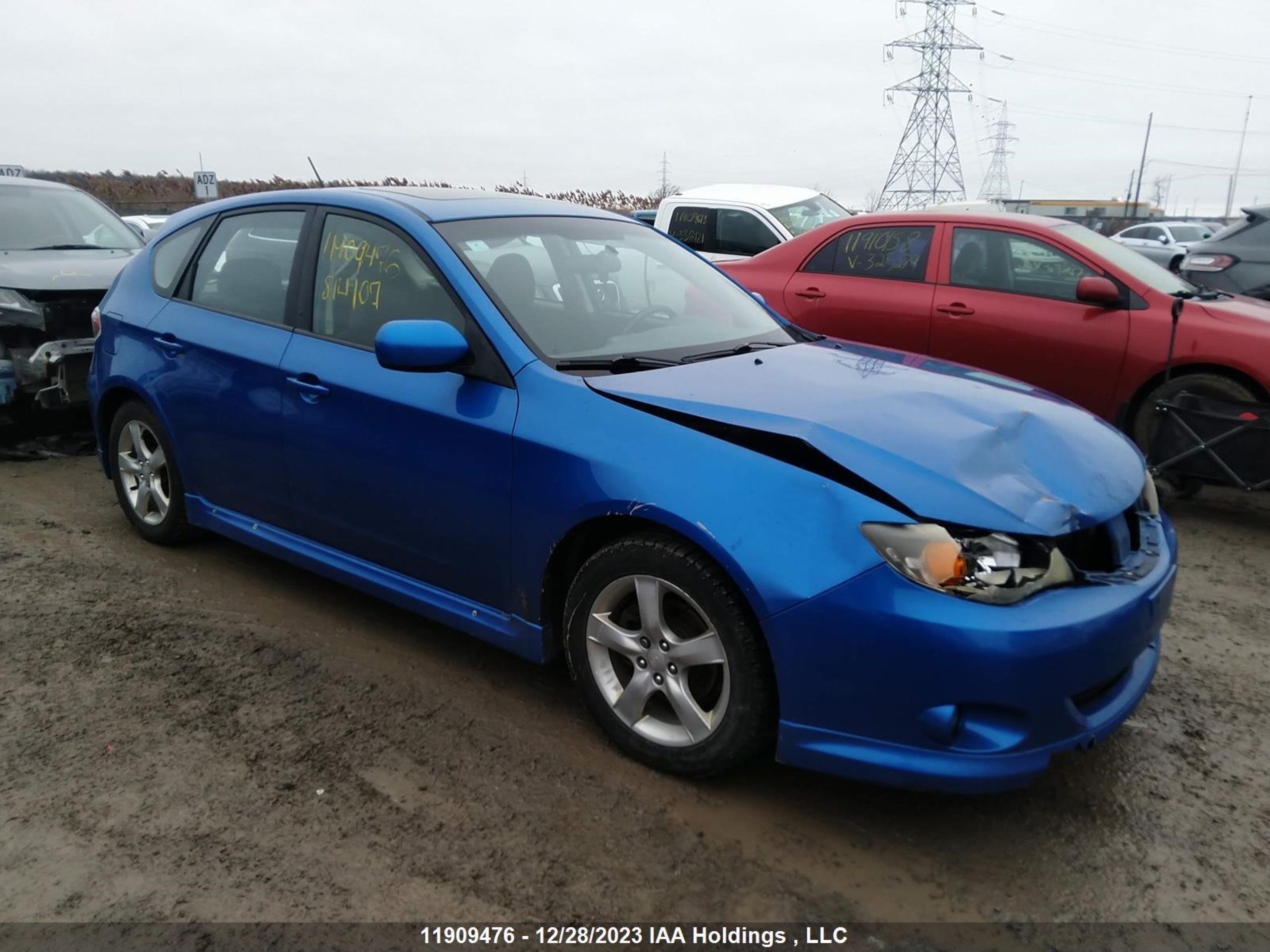 SUBARU IMPREZA 2009 jf1gh62629g814107