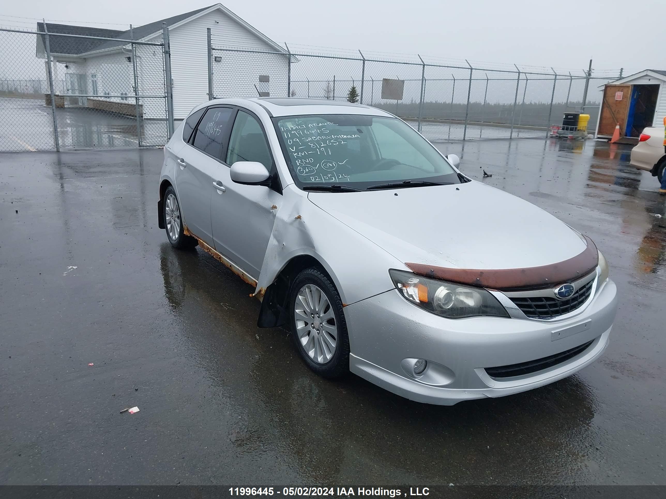 SUBARU IMPREZA 2009 jf1gh62669g812652