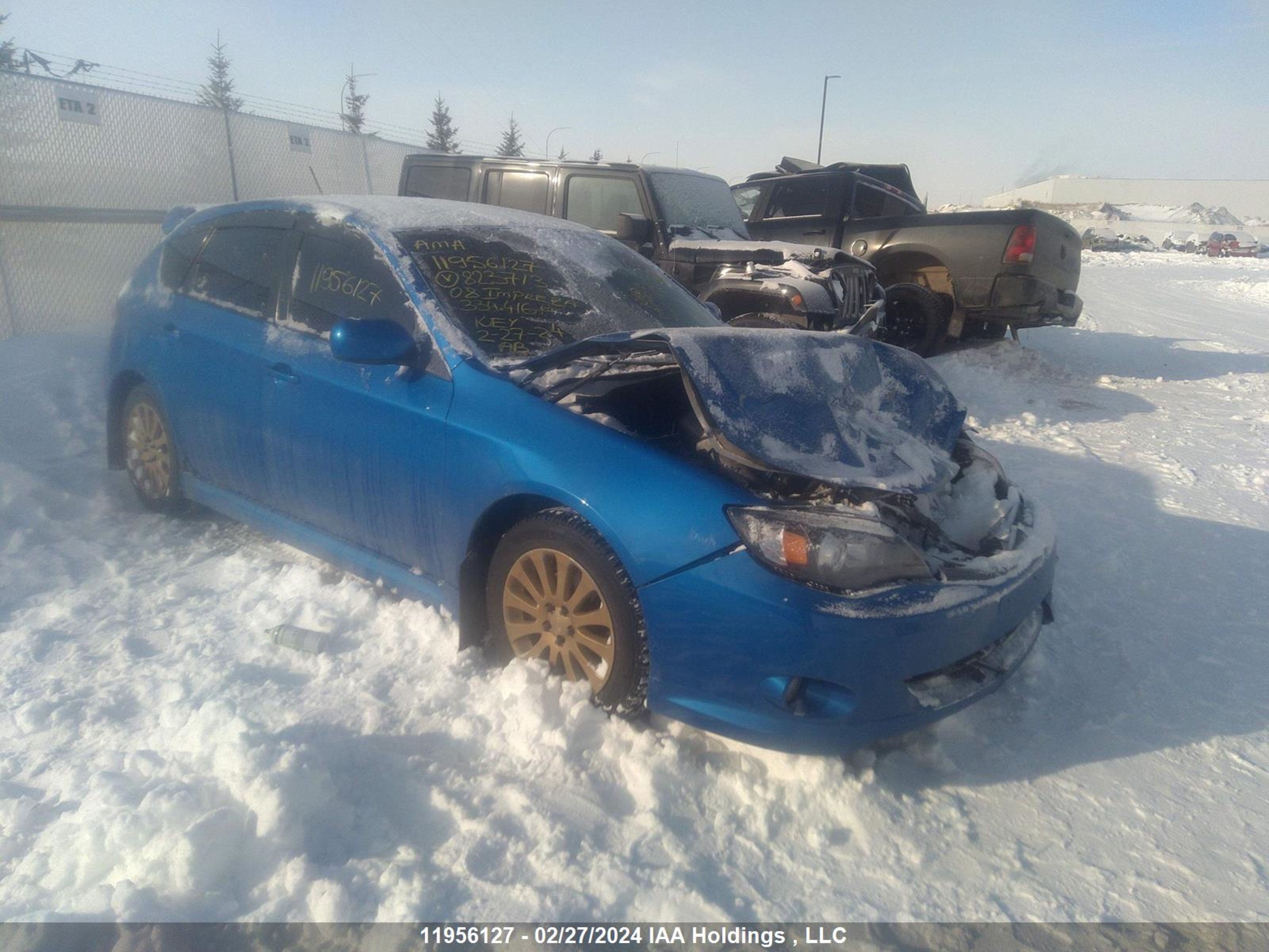 SUBARU IMPREZA 2008 jf1gh626x8h823713