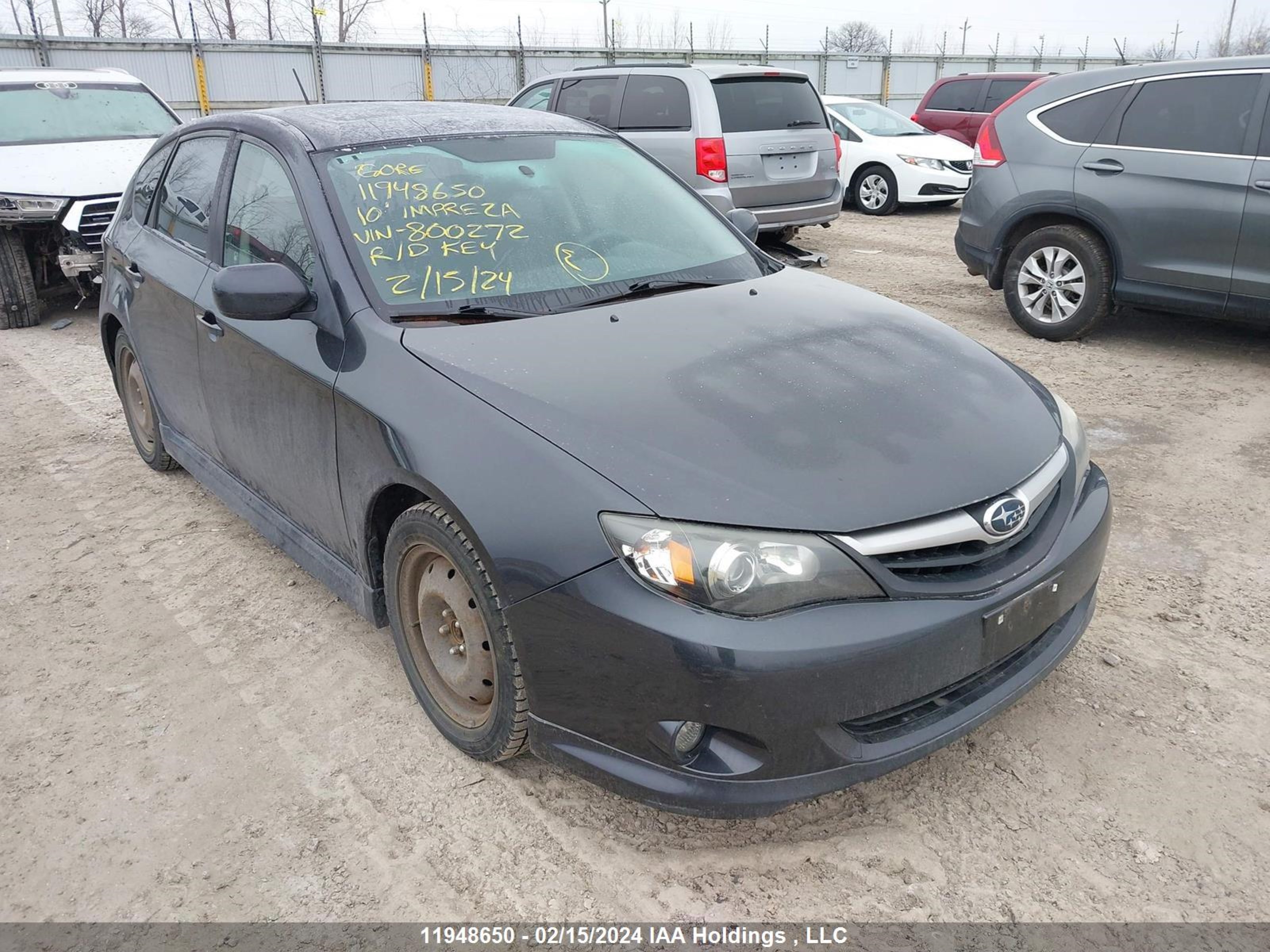 SUBARU IMPREZA 2010 jf1gh6c66ah800272