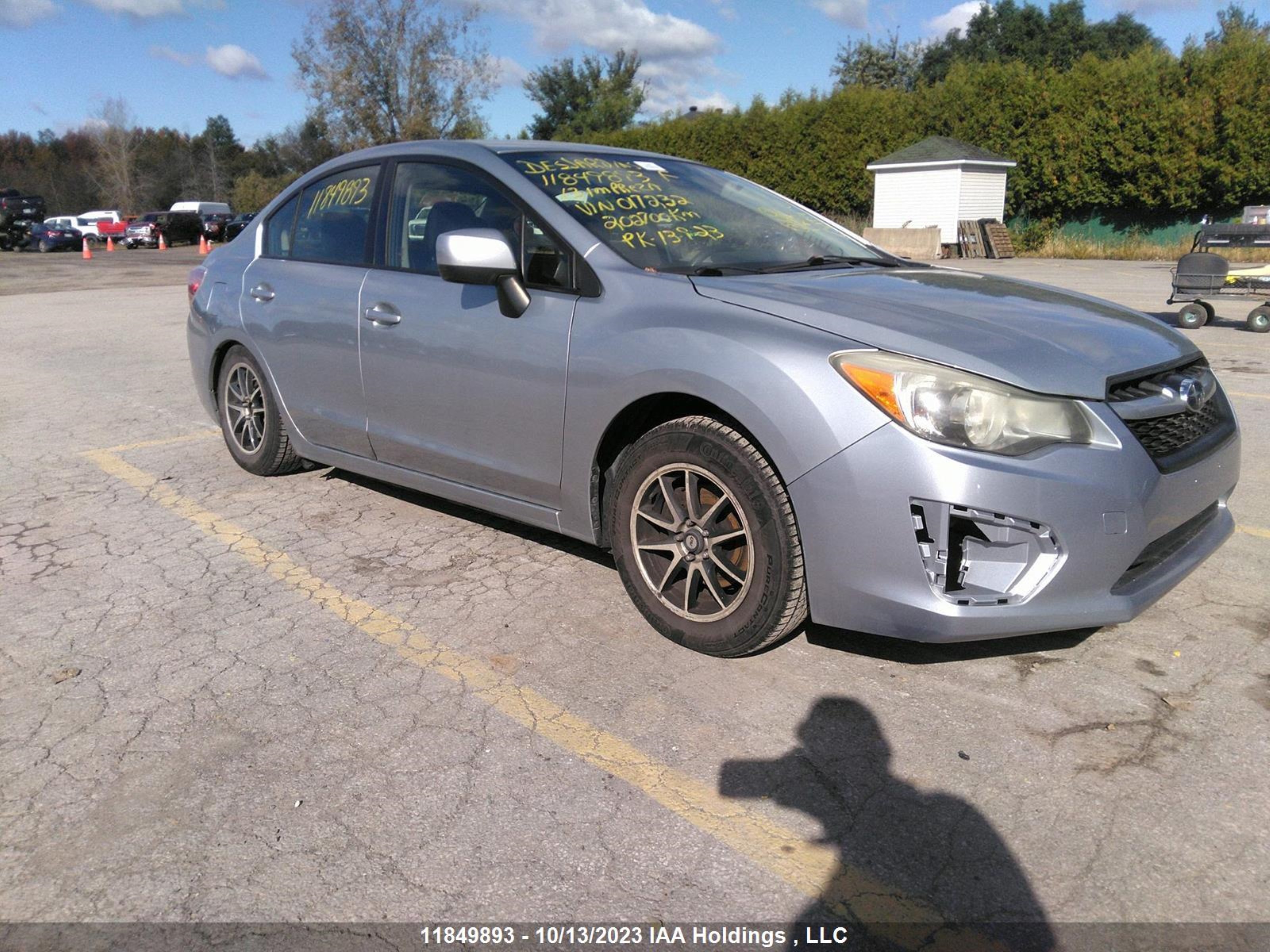 SUBARU IMPREZA 2013 jf1gjaa63dh017232