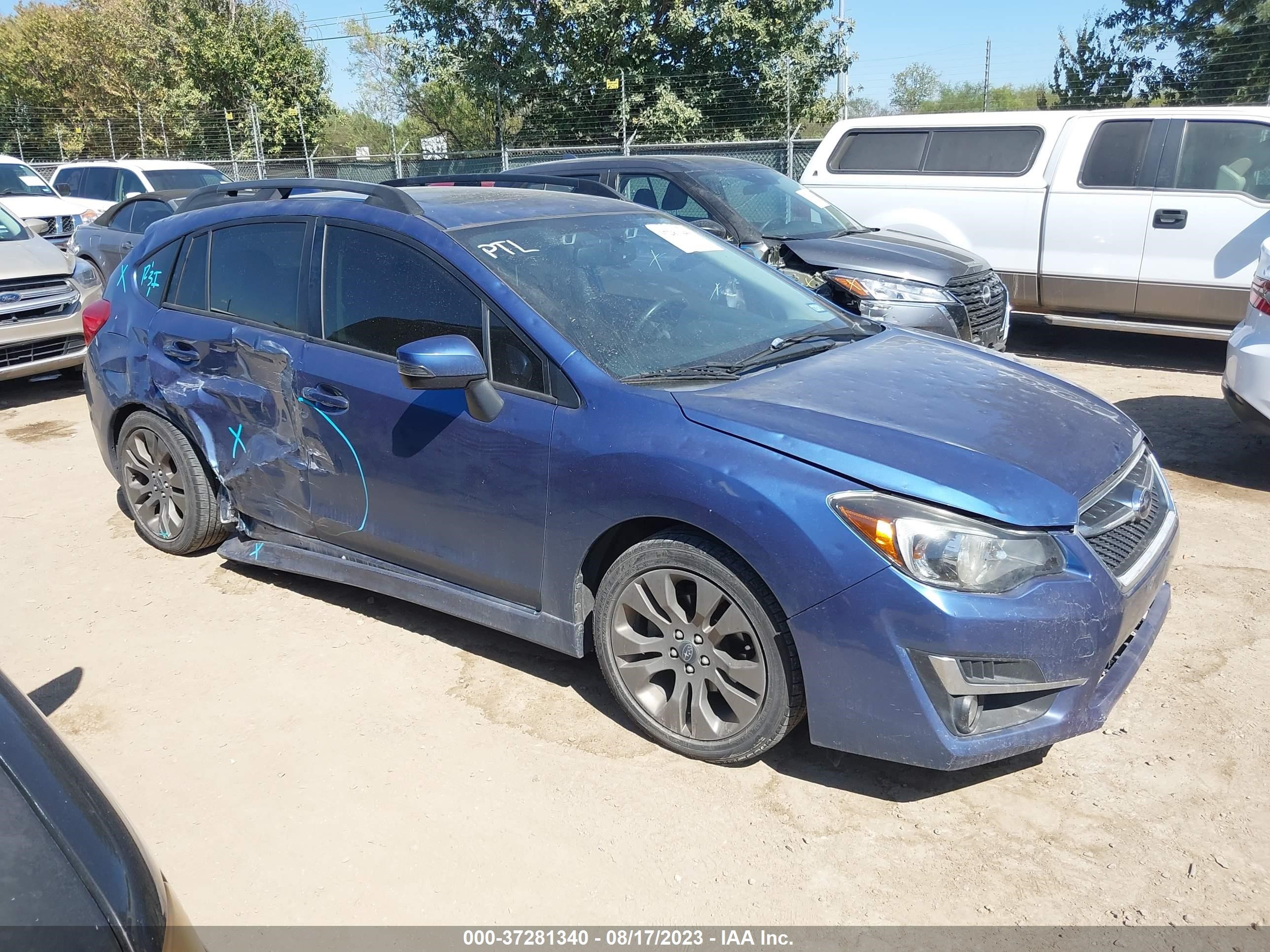 SUBARU IMPREZA 2016 jf1gpas61gh212974