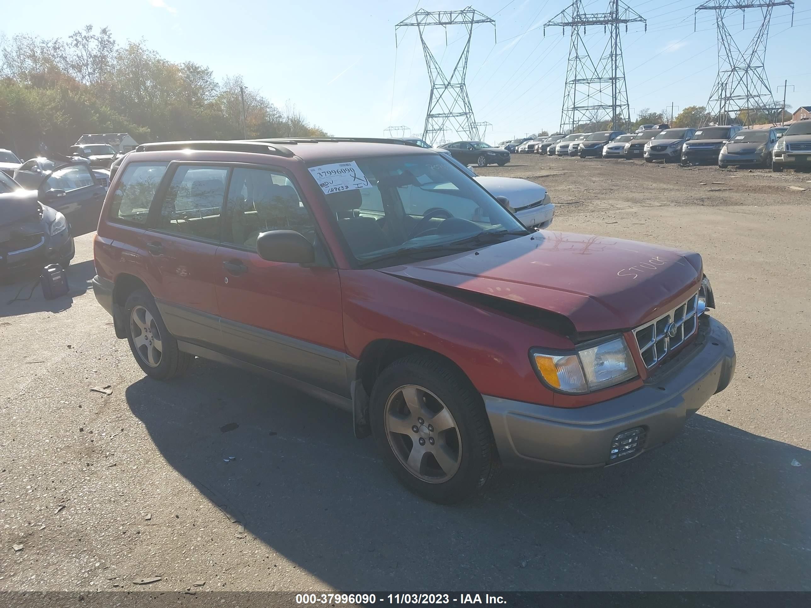 SUBARU FORESTER 2000 jf1sf6550yg707686