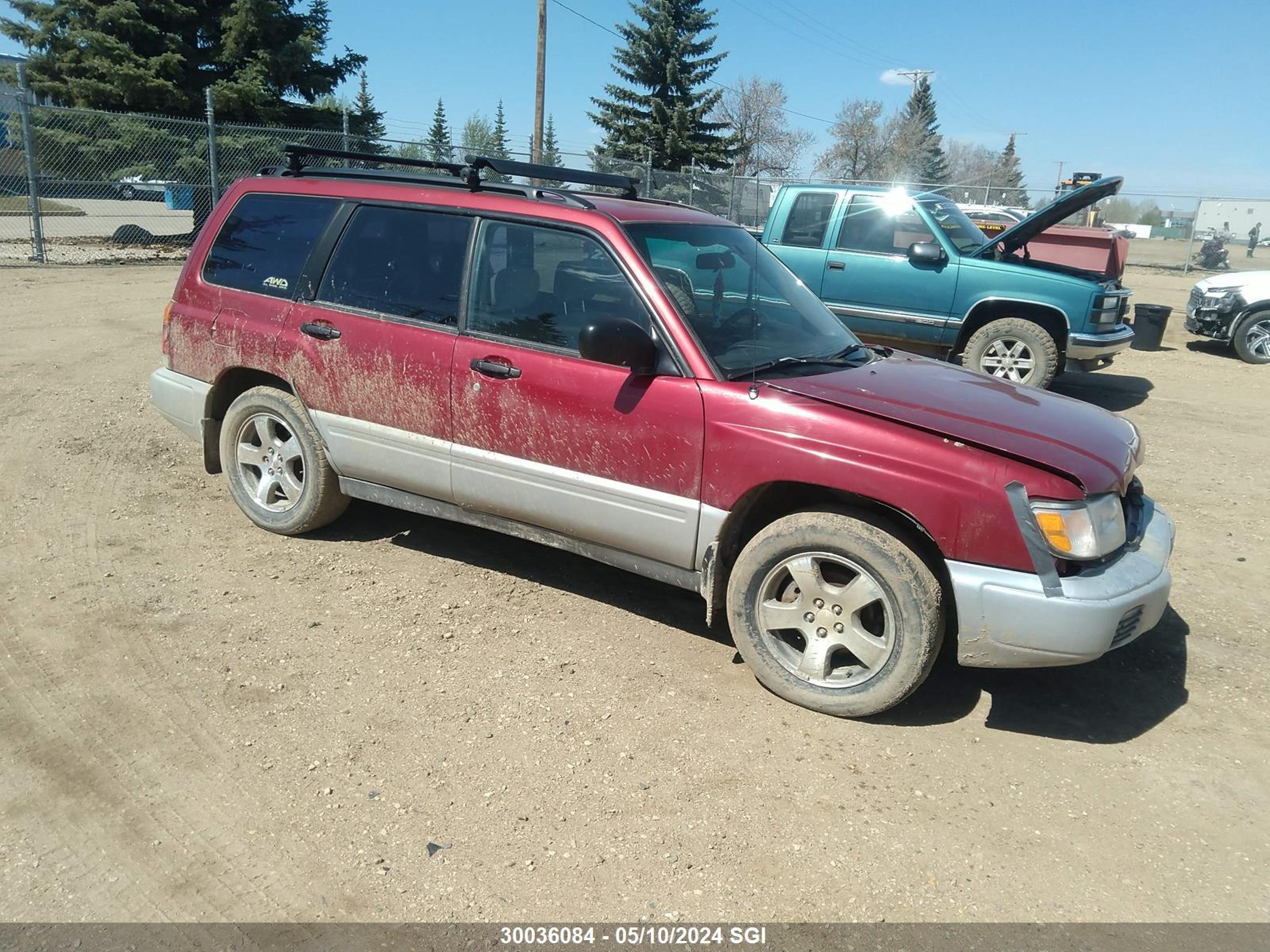 SUBARU FORESTER 1998 jf1sf6557wh758559