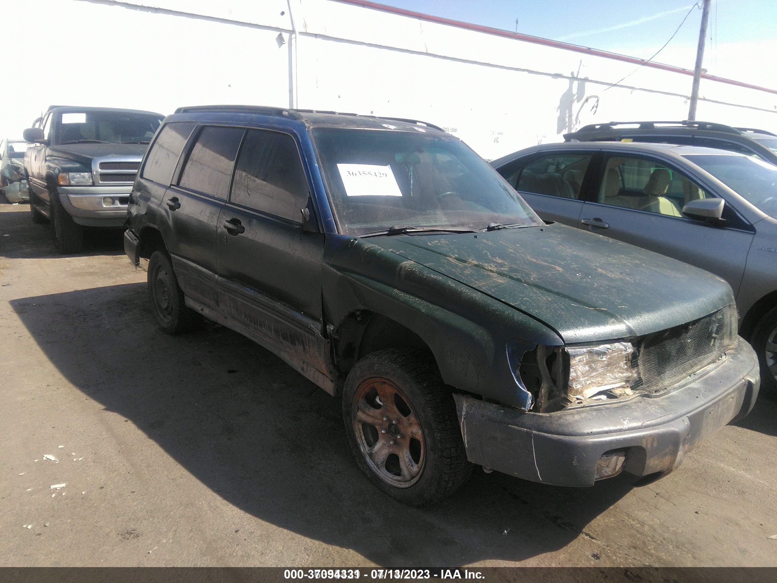 SUBARU FORESTER 1998 jf1sf6558wh757145