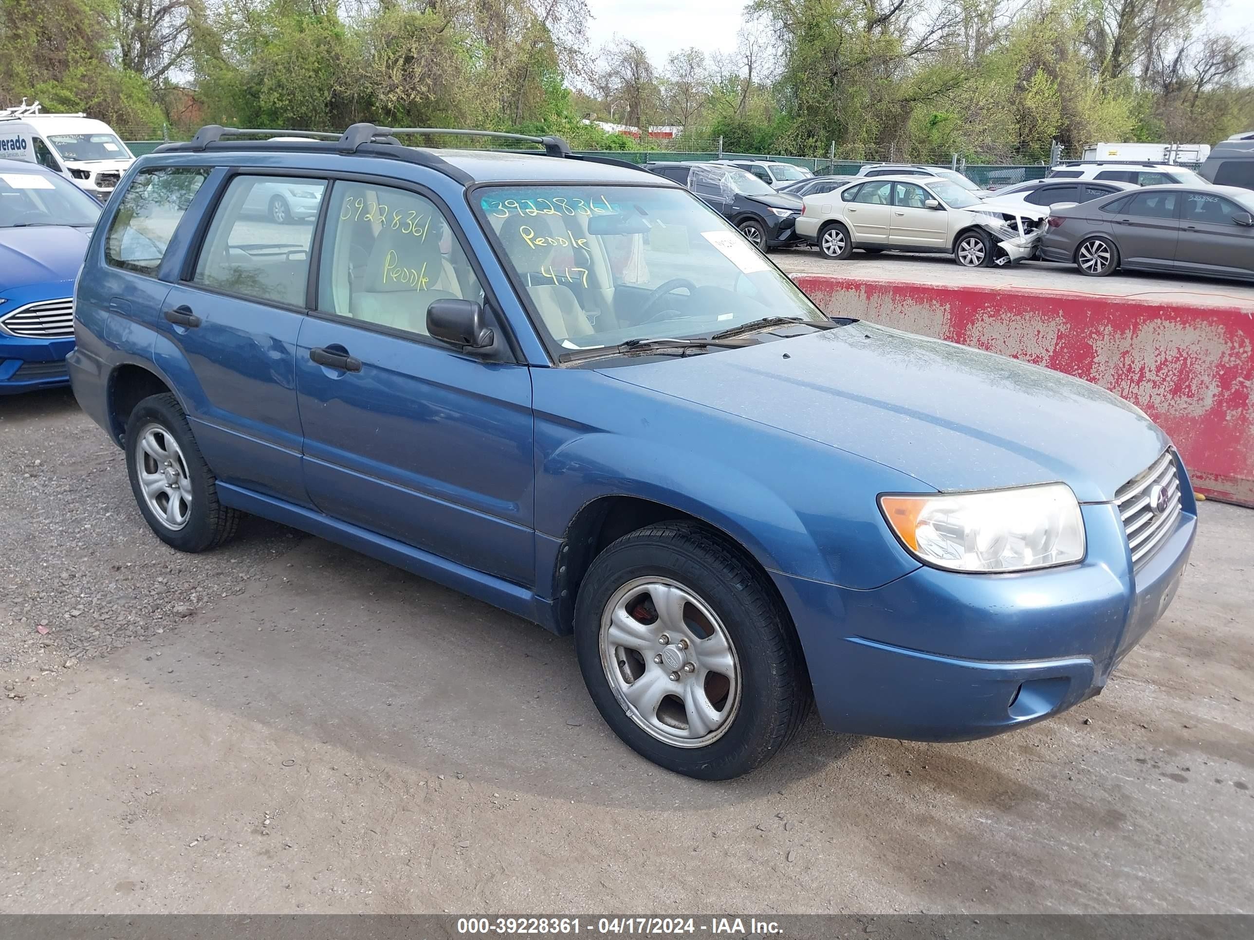 SUBARU FORESTER 2007 jf1sg63617h715765