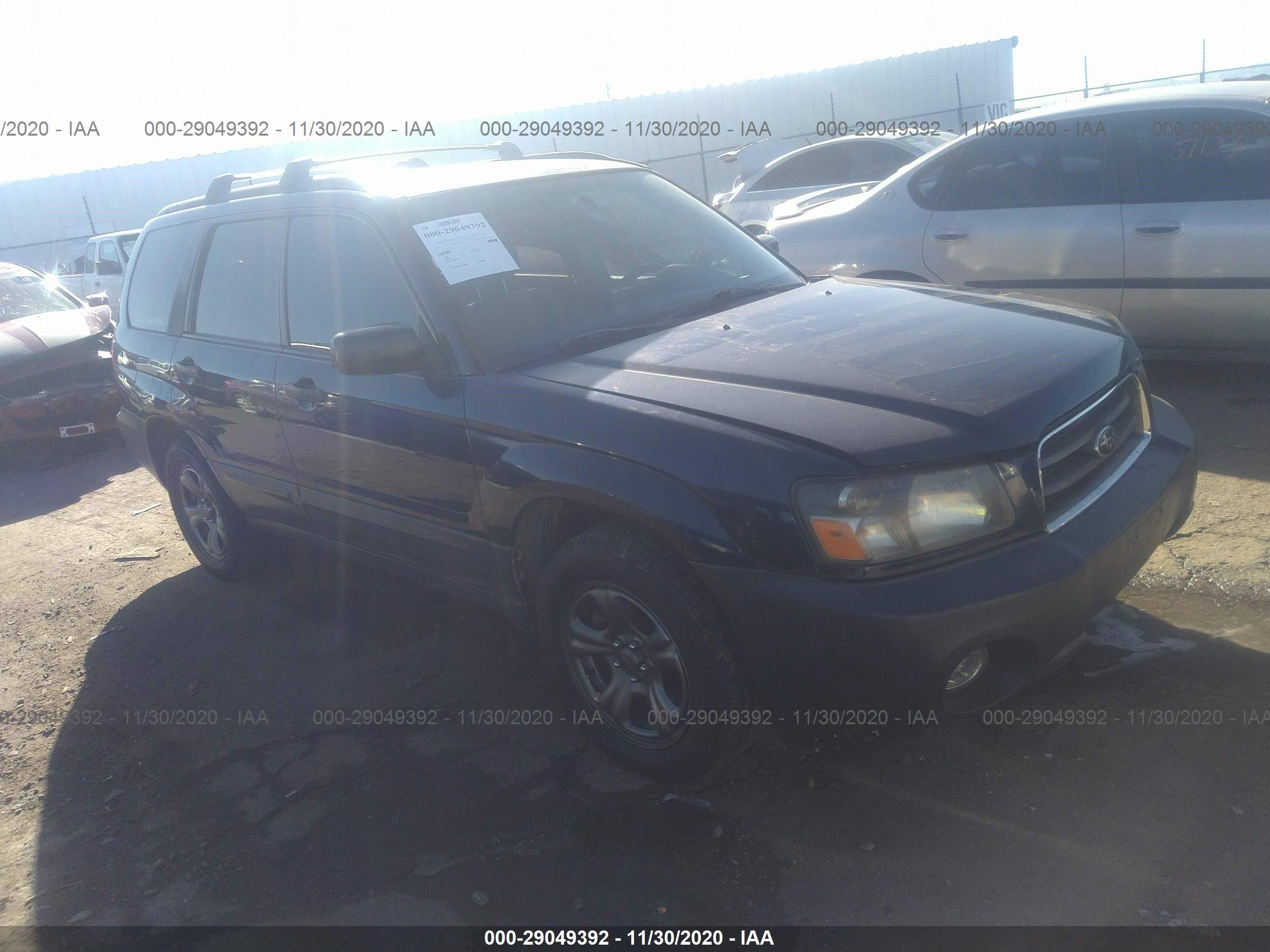 SUBARU FORESTER 2005 jf1sg63685h737615