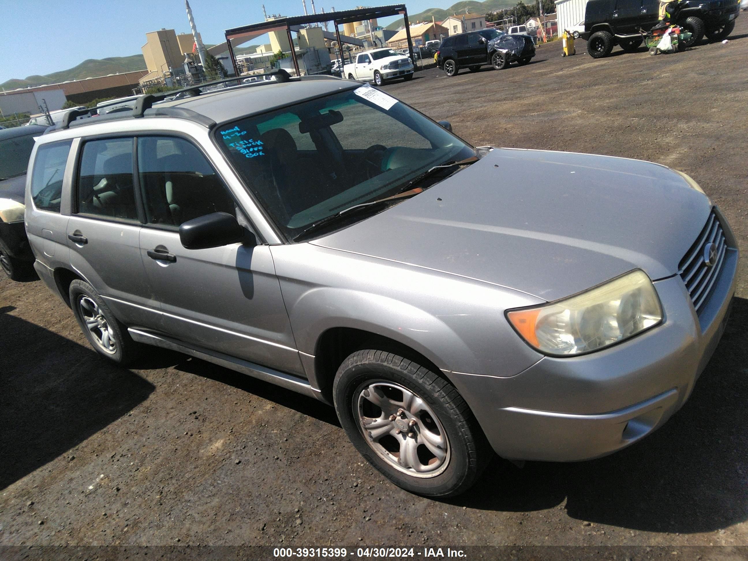 SUBARU FORESTER 2006 jf1sg636x6h759830