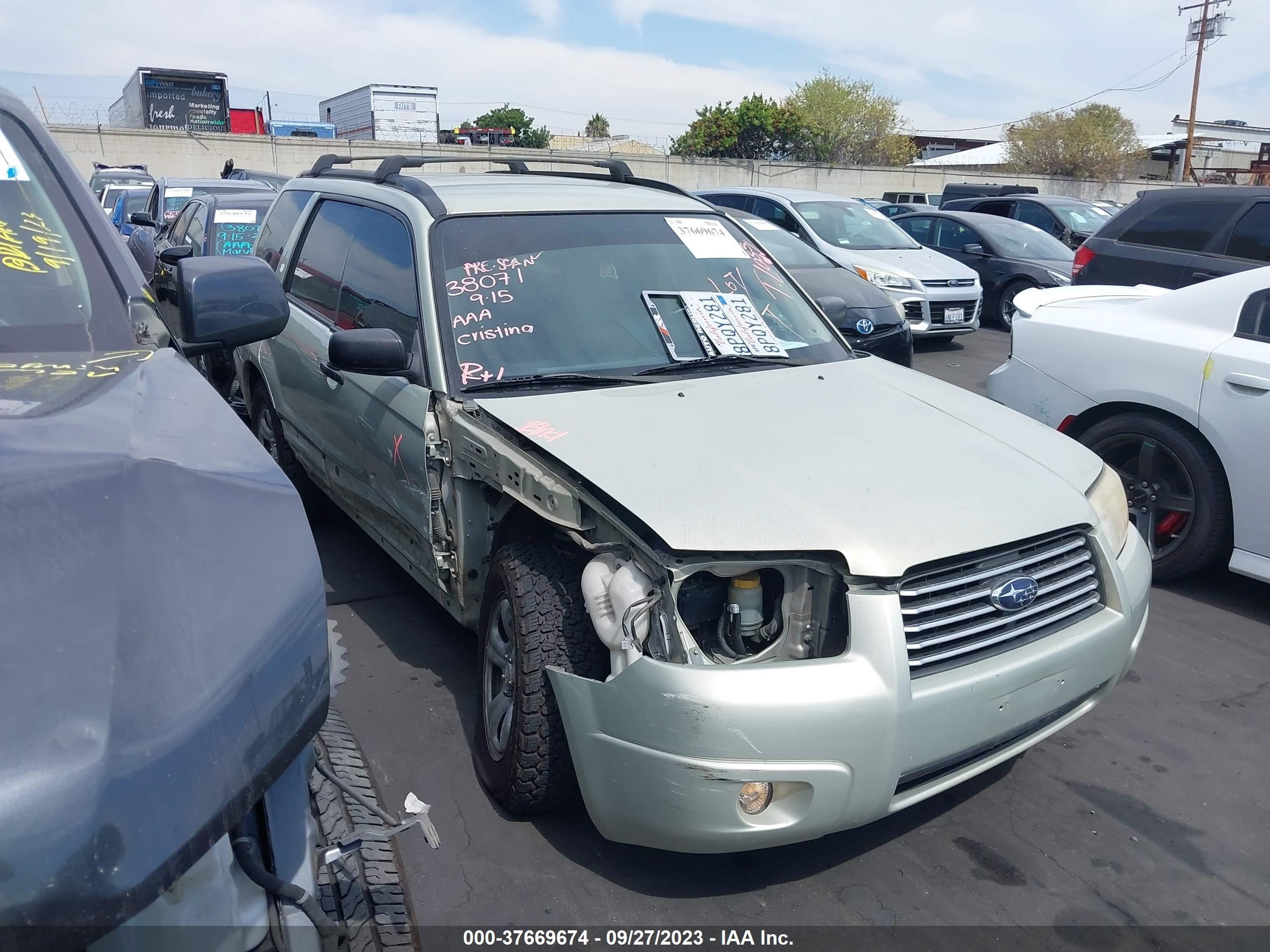 SUBARU FORESTER 2007 jf1sg636x7h714467