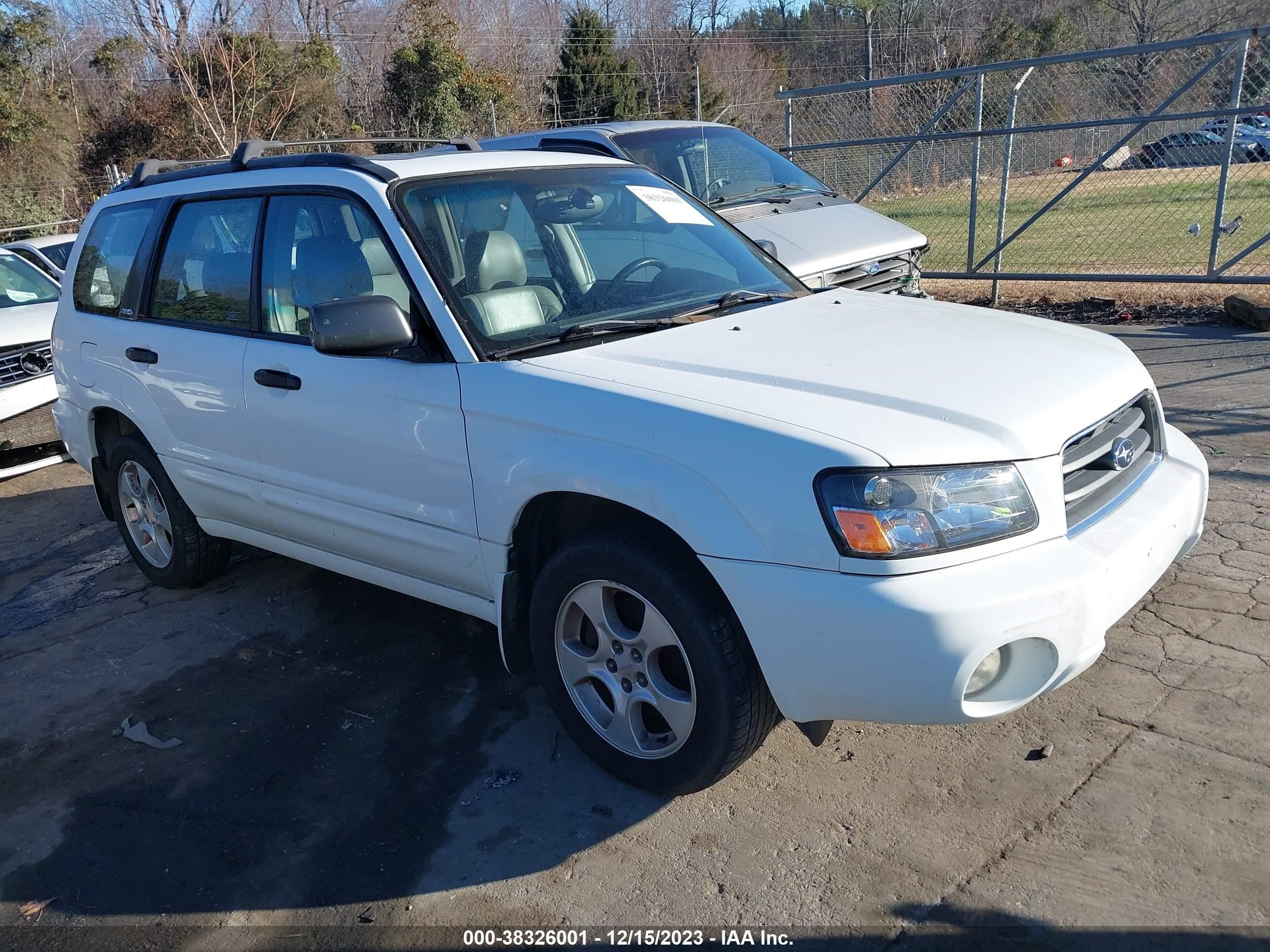 SUBARU FORESTER 2003 jf1sg65643h718389