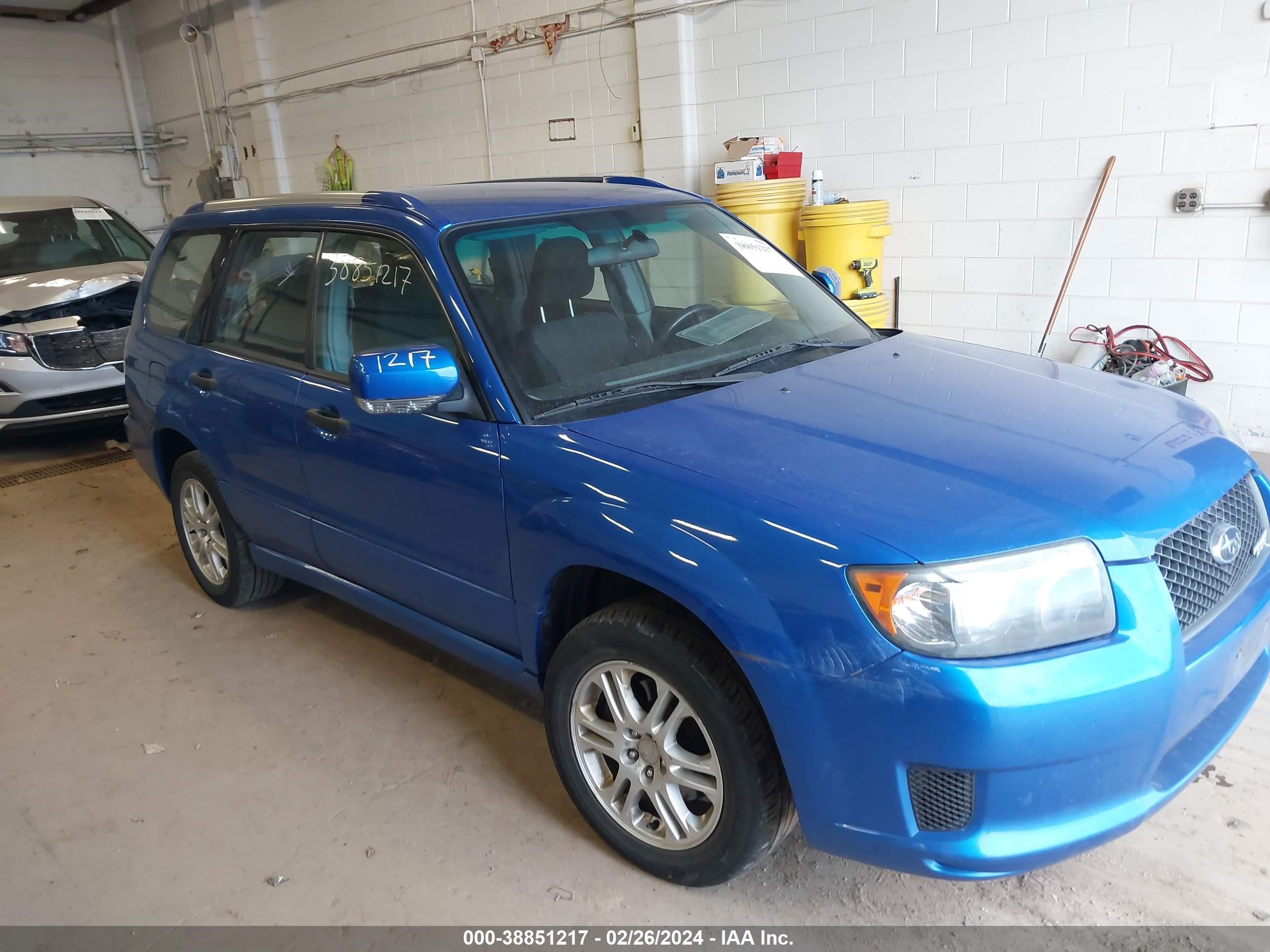 SUBARU FORESTER 2008 jf1sg66678h728713