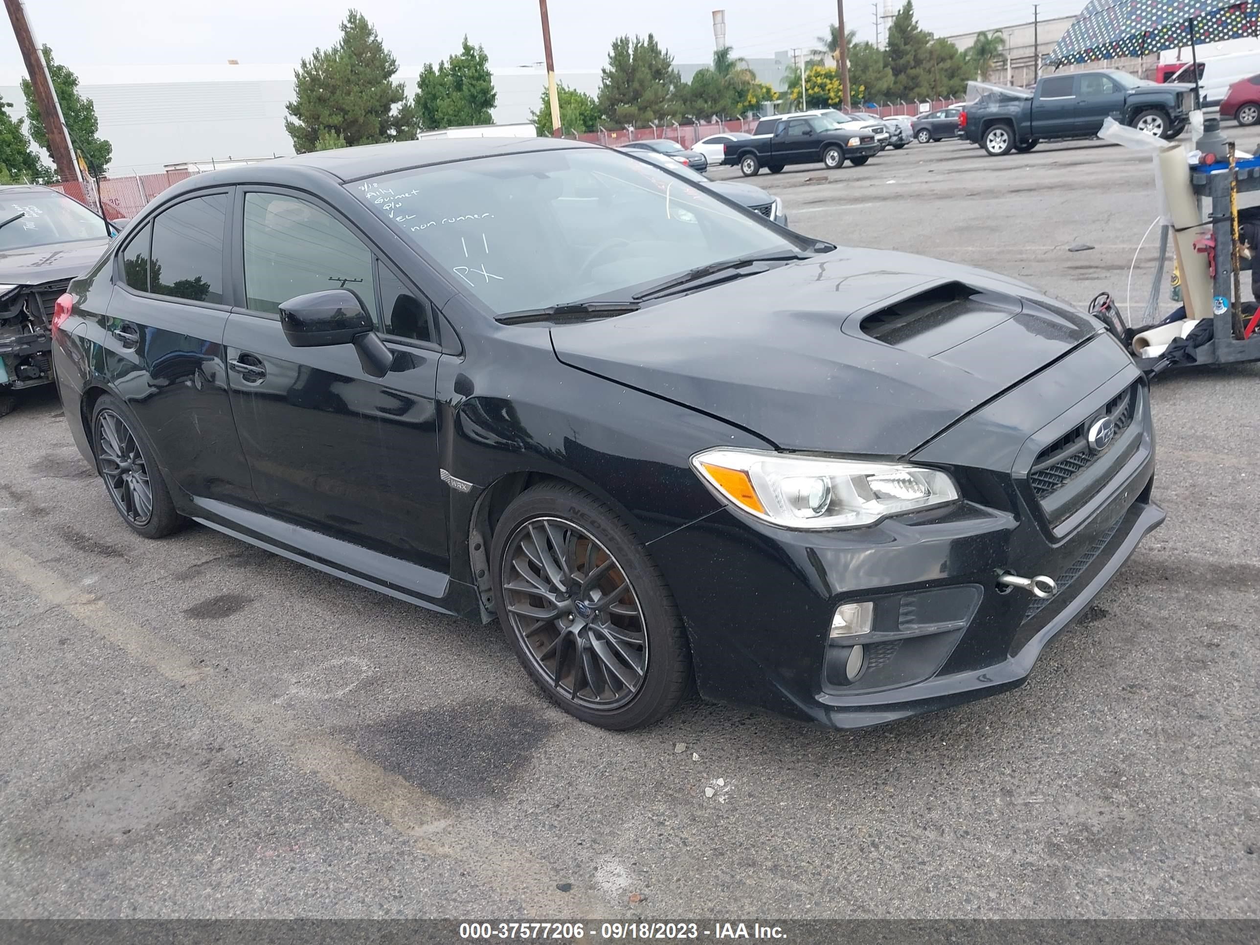 SUBARU WRX 2017 jf1va1f62h9818931